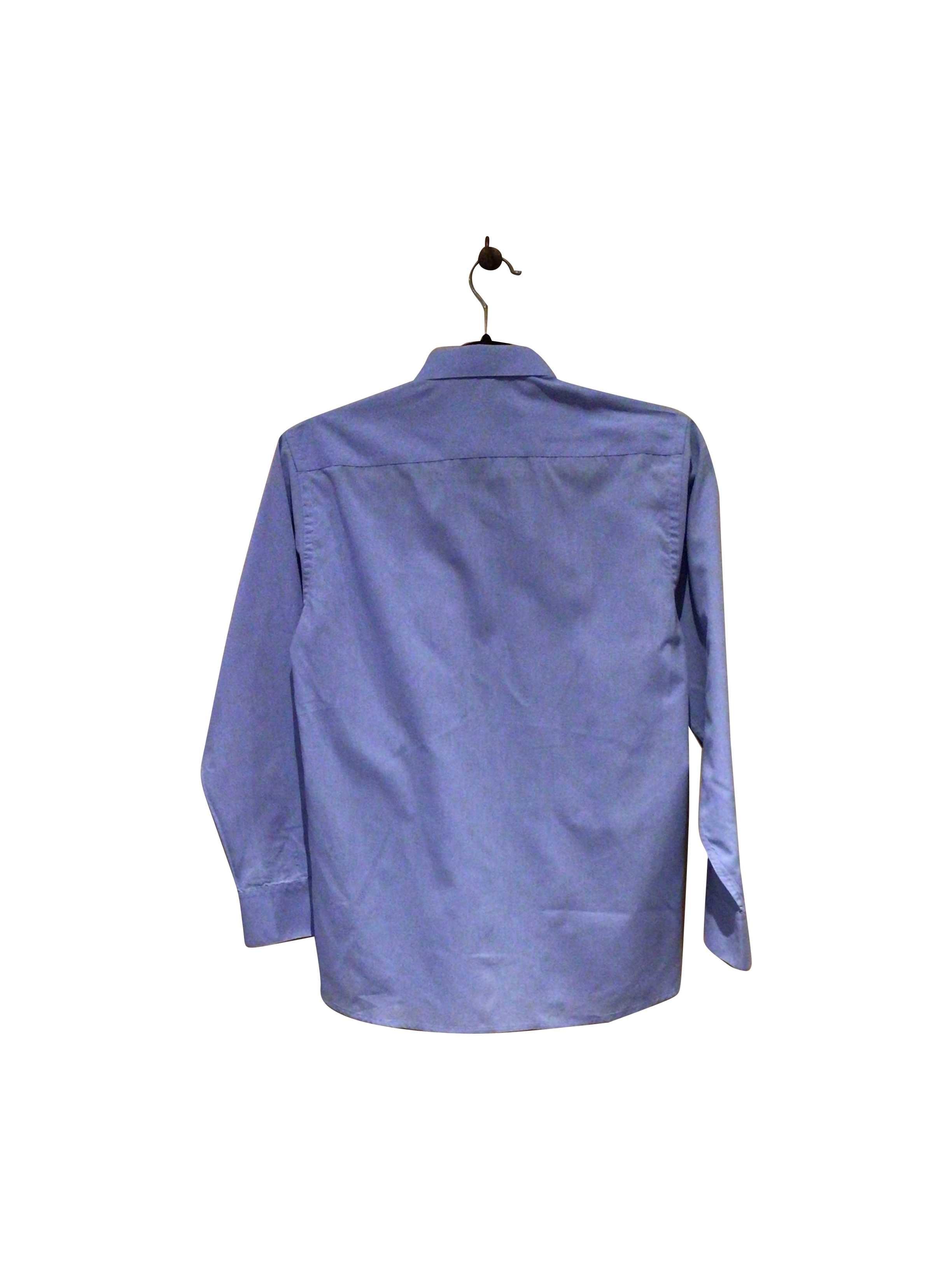 ROBERT ALLAN Stylish Blue Regular Fit Button-down Top - Size 14