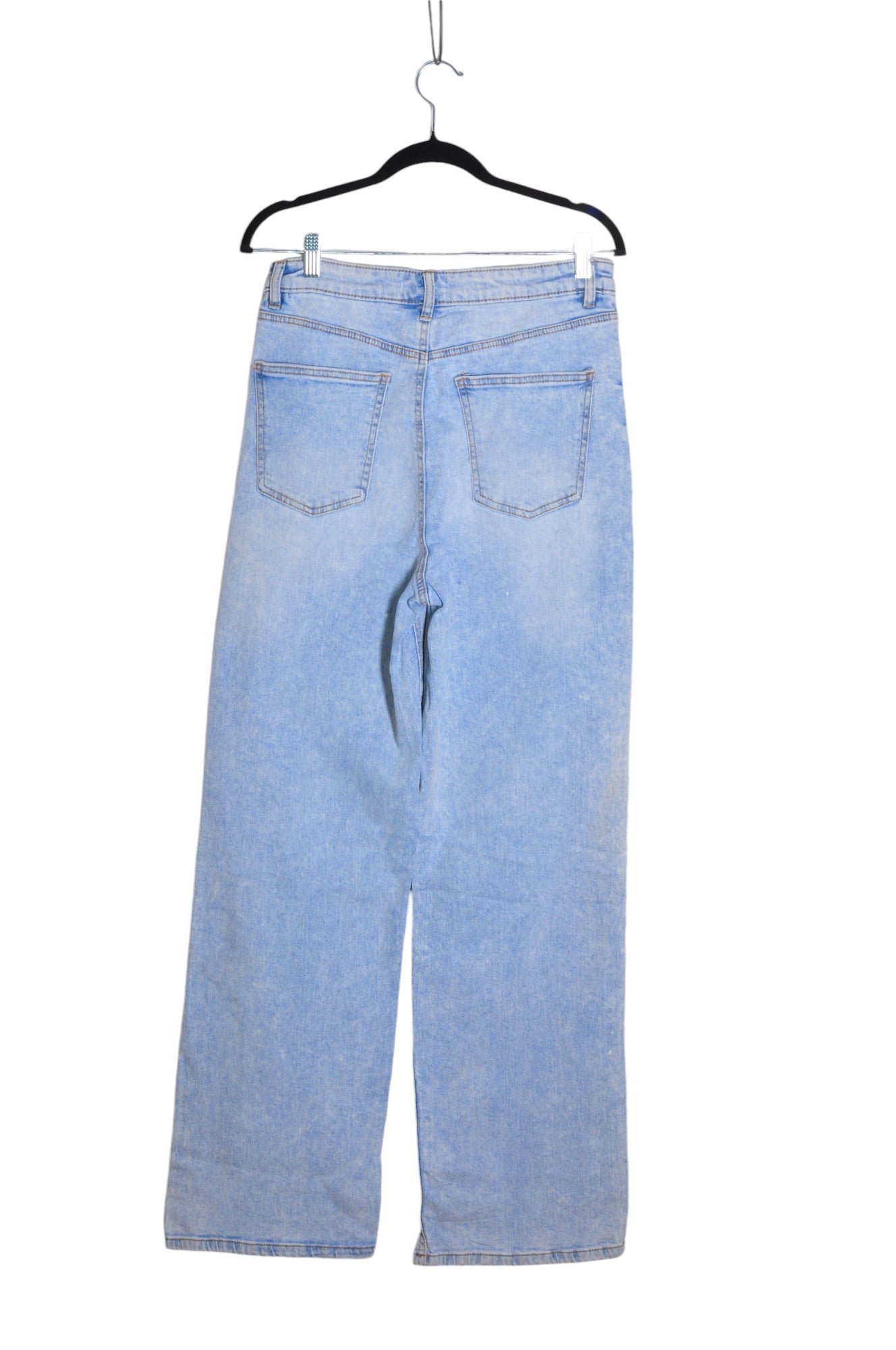 ARDENE Stylish Women's Blue Regular Fit Straight-Legged Jeans - Size L