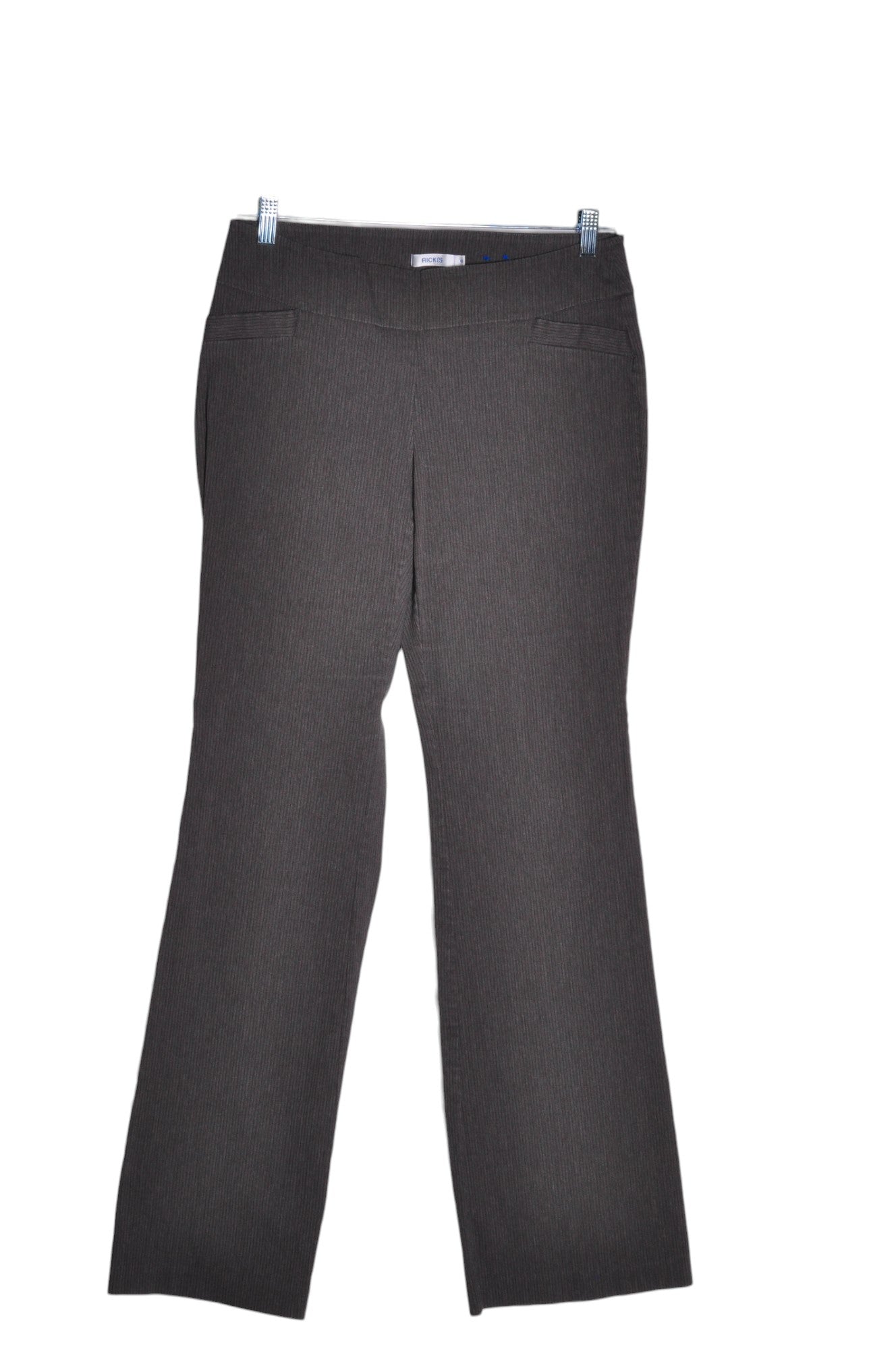 RICKI'S Stylish Women's Regular Fit Gray Work Pants - Size 10