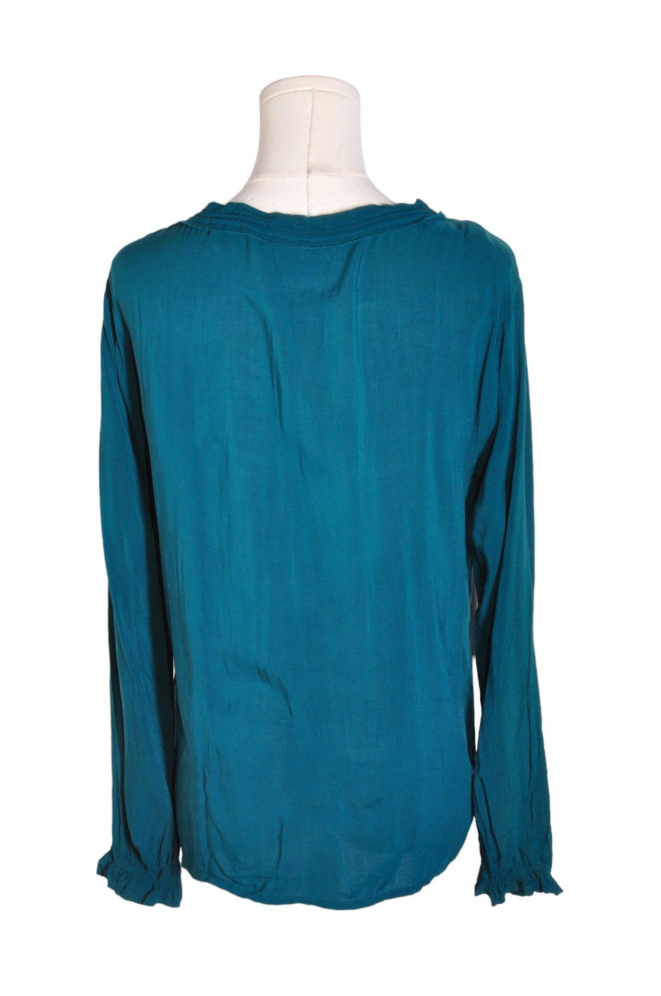GRAHAM & SPENCER Stylish Women's Regular-Fit Green Blouses in Size XS