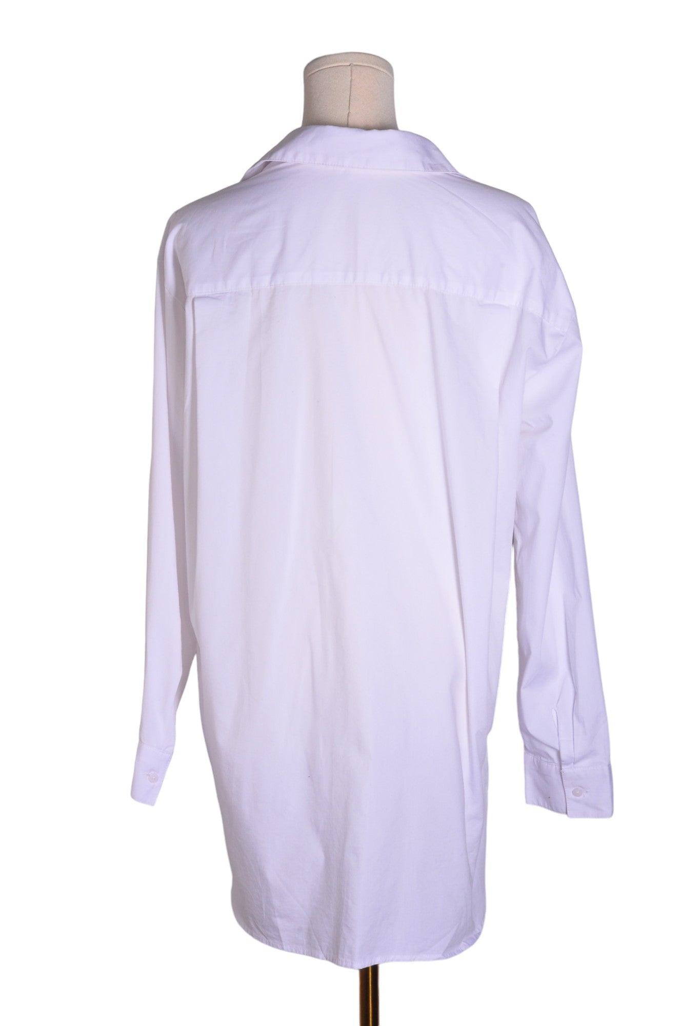 REITMANS Stylish Women's White Regular-Fit Button Down Tops - Size L