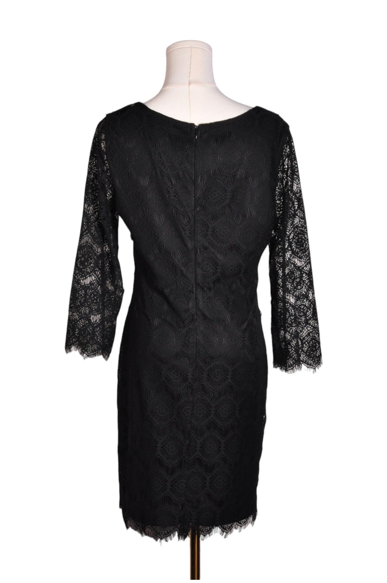 ROMEO & JULIET Stylish Women's Black Regular Fit Midi Dress - Size M
