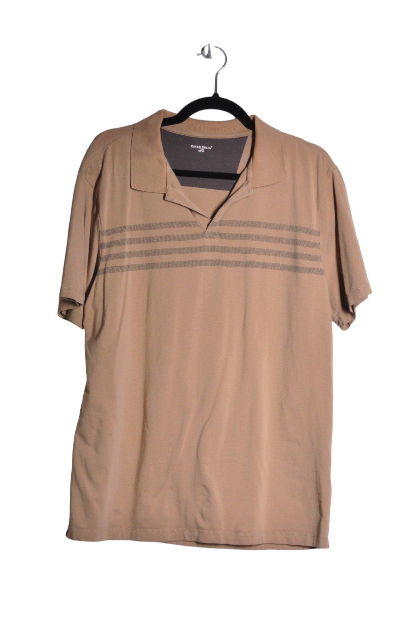 ROUGH DRESS Stylish Men's Brown Regular Fit T-Shirts - Size M