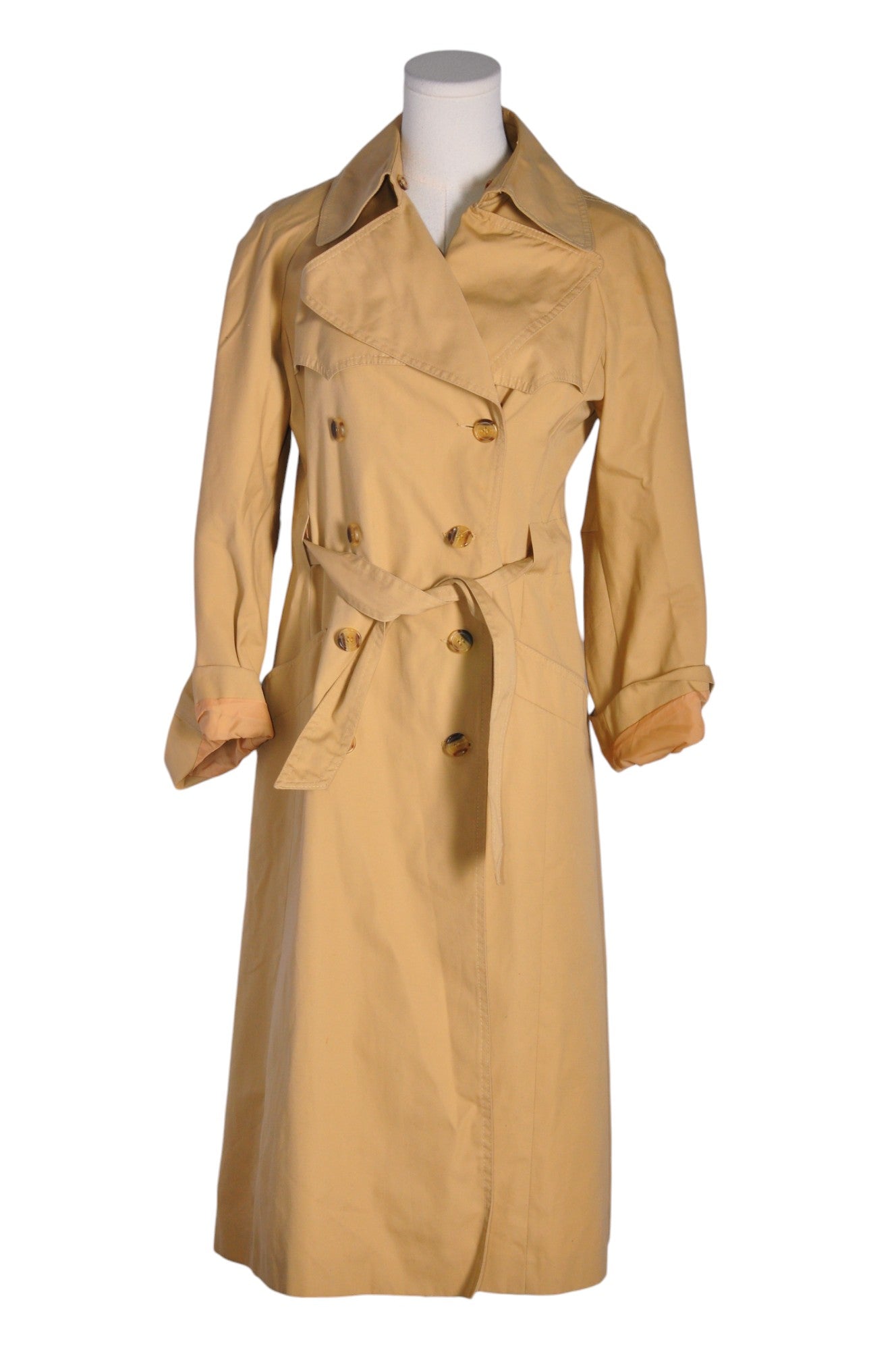 JGALLERY Stylish Beige Regular Fit Women's Coat - Size 7