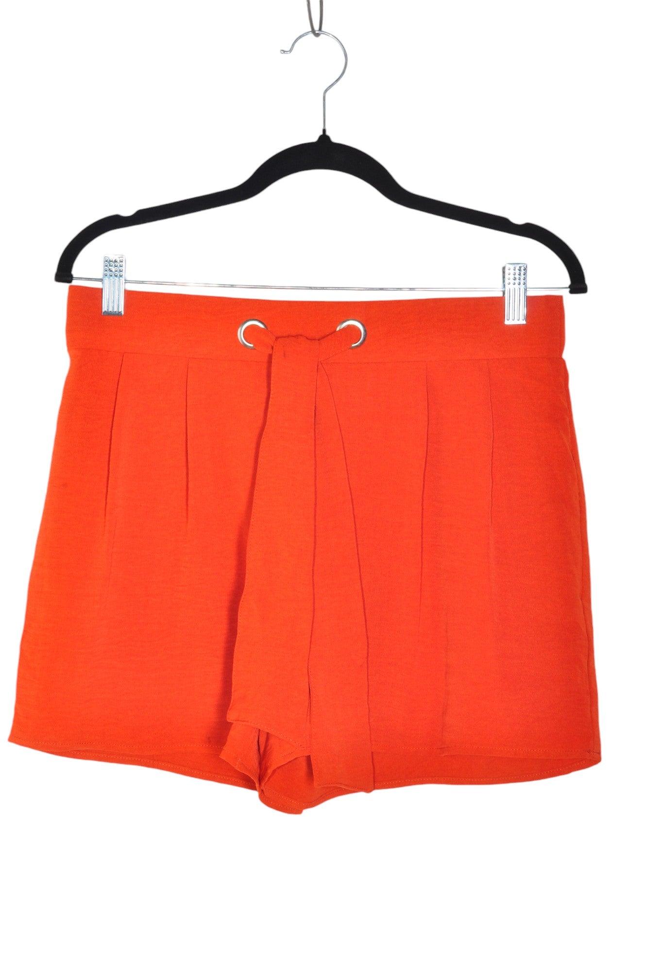 RETROLOGY Women's Stylish Orange Classic Regular-Fit Shorts - Size M