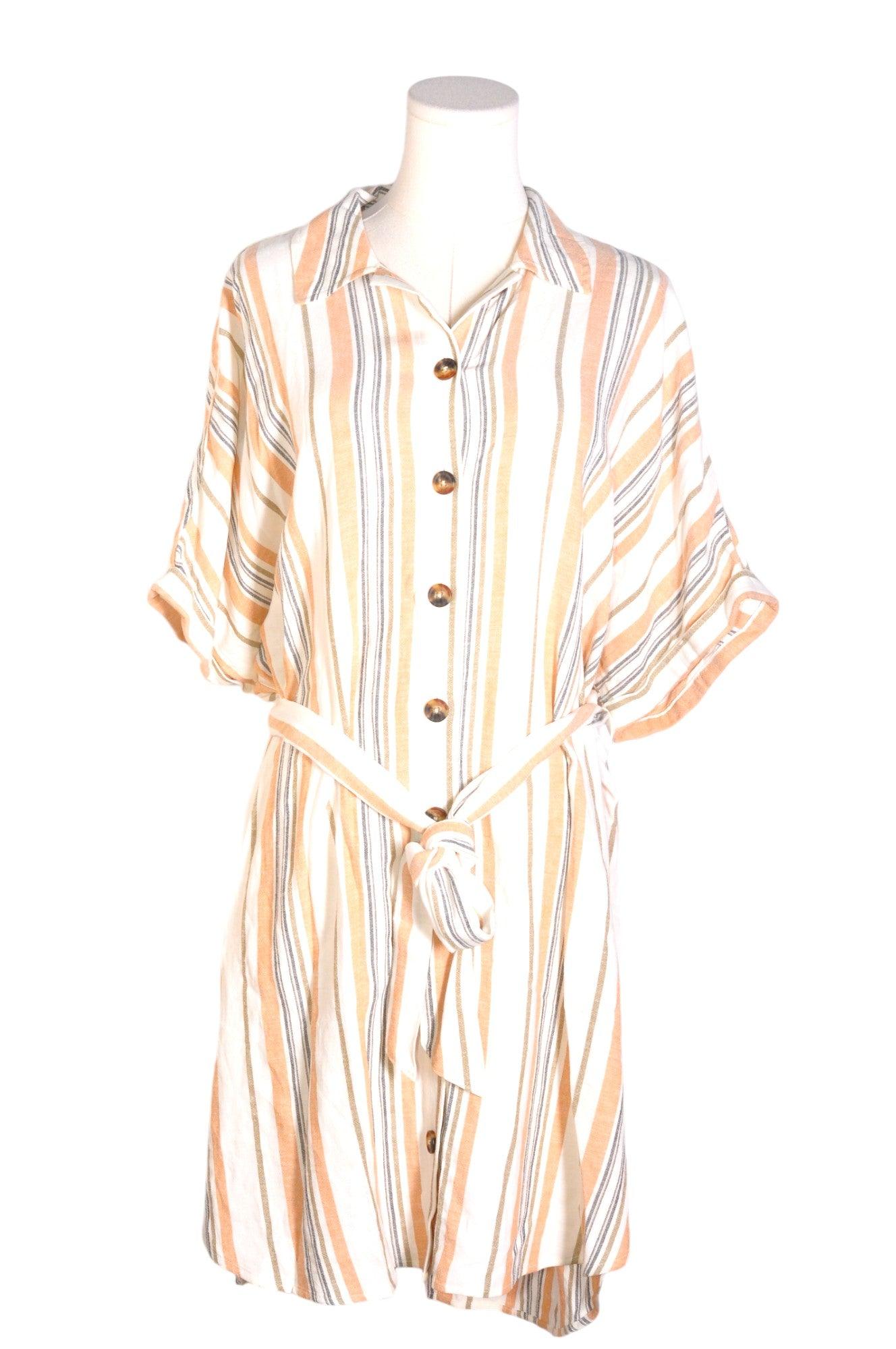 REITMANS Stylish Women's Wrap Dresses in Regular Fit Beige - XL