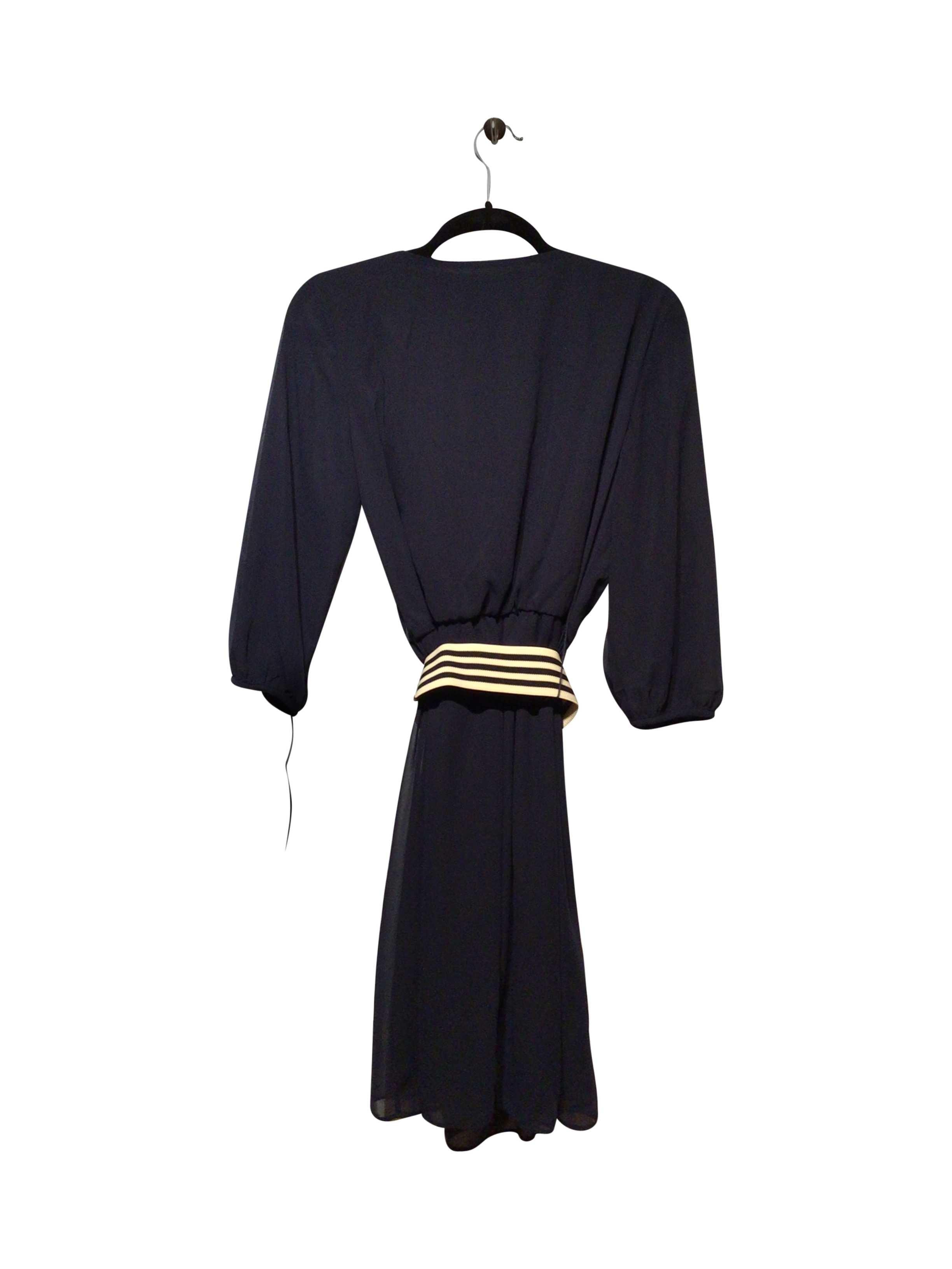 AB STUDIO Stylish Regular Fit Blue Wrap Dress - Size S