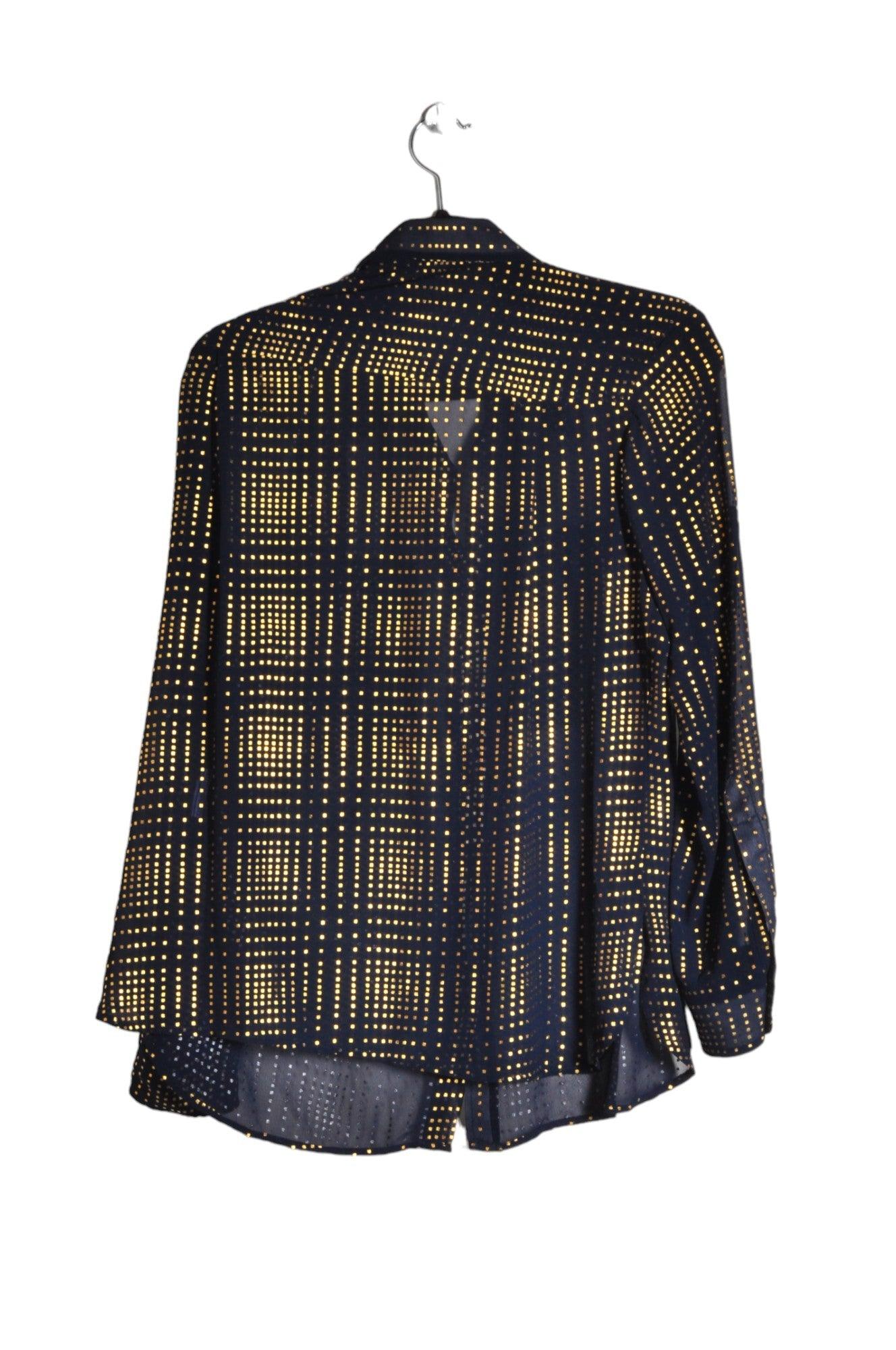 ELLEN TRACY Stylish Women's Black Regular-Fit Button Down Tops - Size S