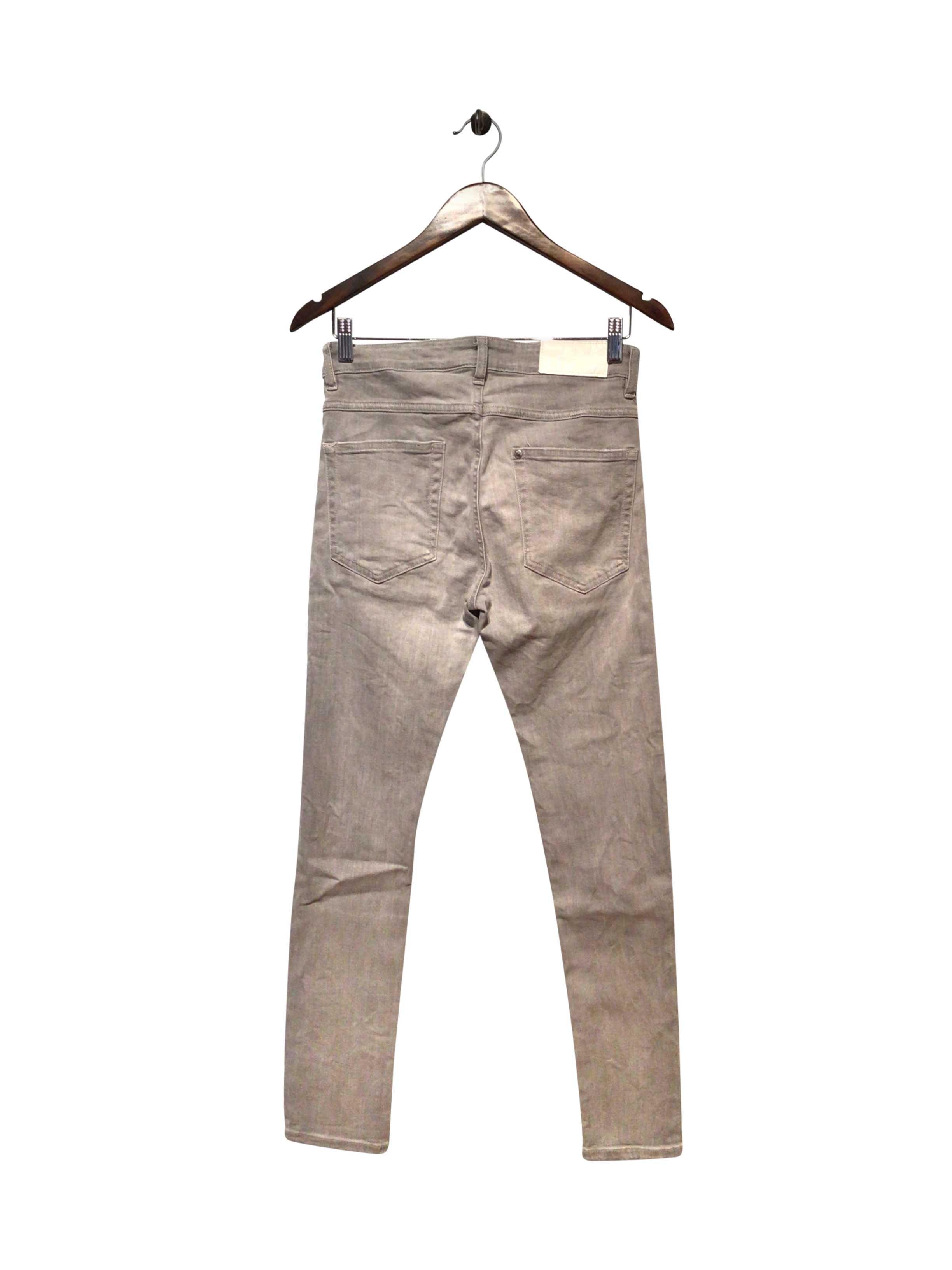 H&M Stylish Regular Fit Gray Straight - Legged Jeans Size 28