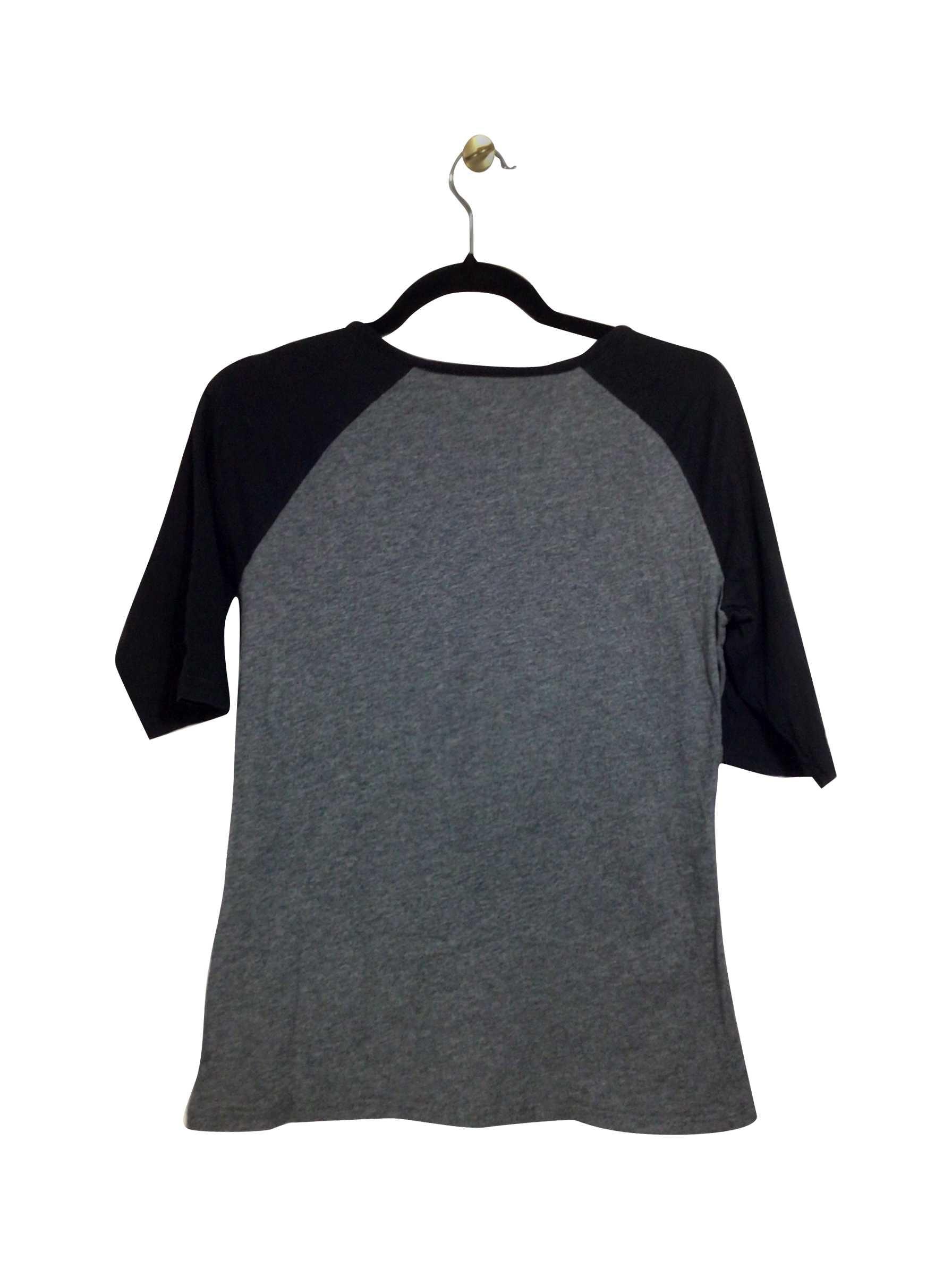 JOE FRESH Stylish Regular Fit Gray Long-Sleeved V-Neck T-Shirt - Size S