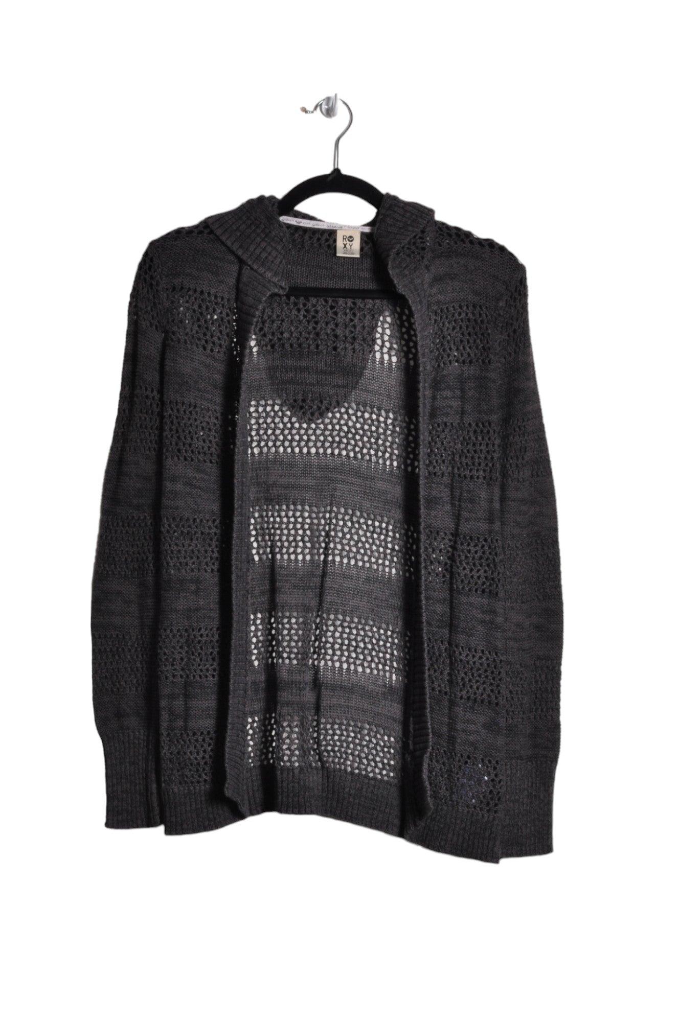 ROXY Stylish Women's Gray Regular Fit Cardigans - Size S