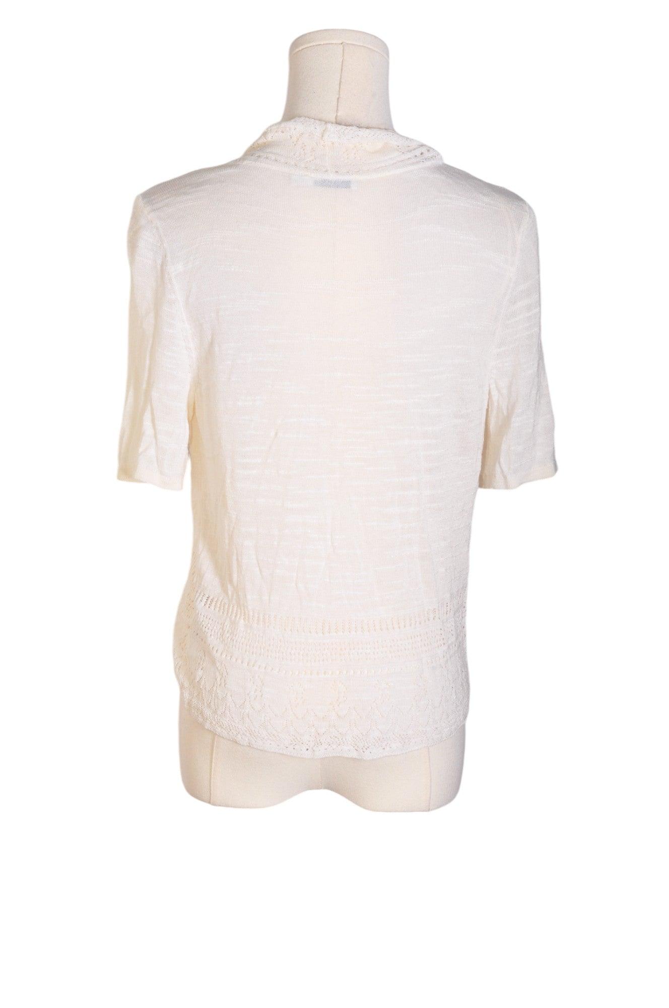 RICKI'S Stylish Women's White Regular-Fit Cardigan - Size M