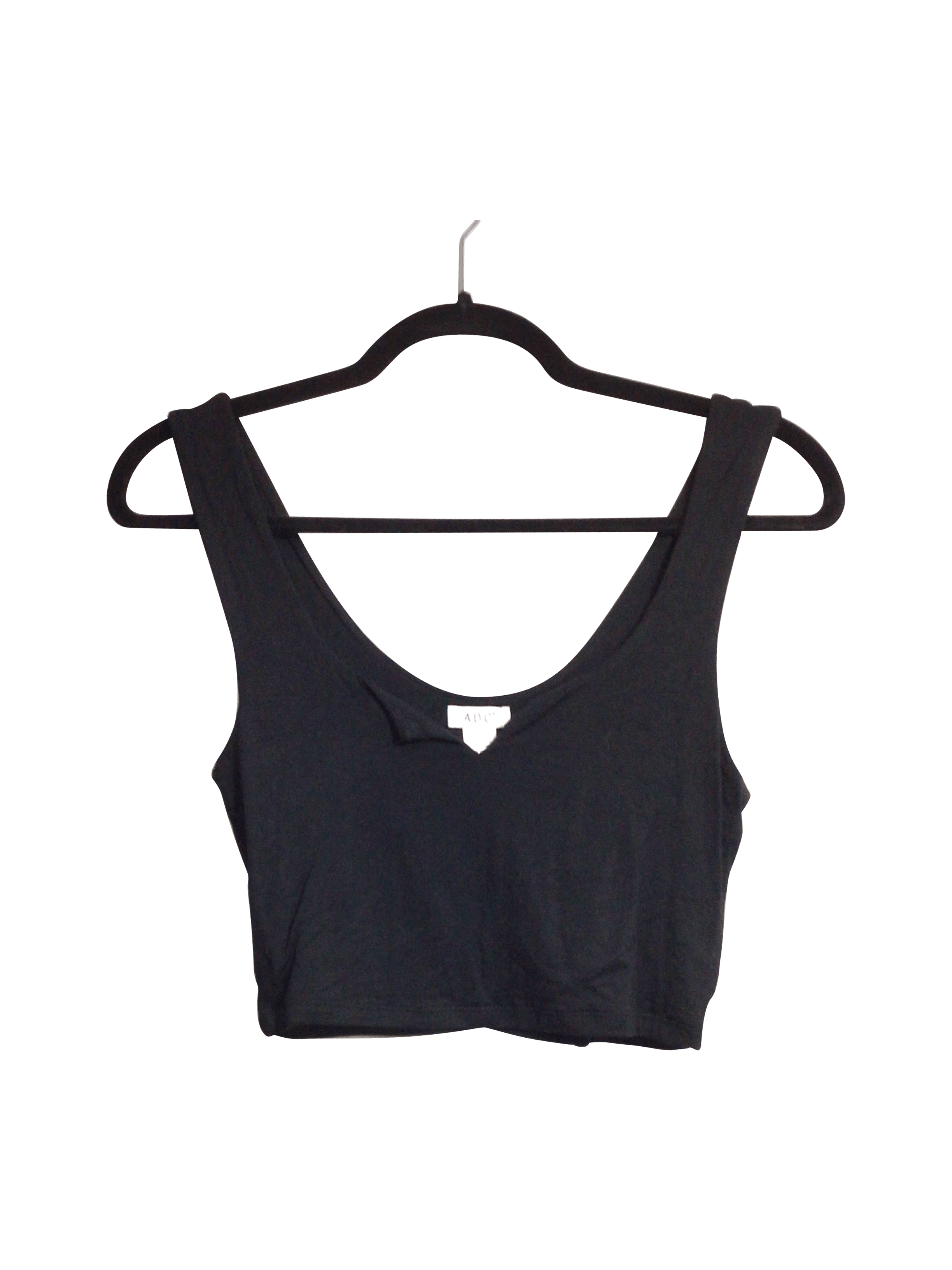 Stylish ADC Women's Black Regular Fit Crop Tops - Size S