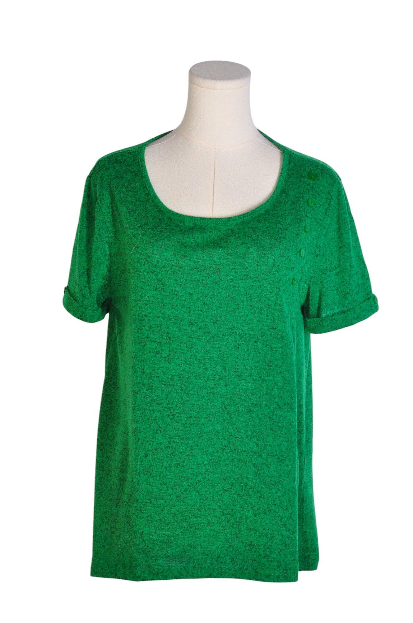 Stylish 2 DIE 4 Women's Regular Fit Green T-Shirt - Size L