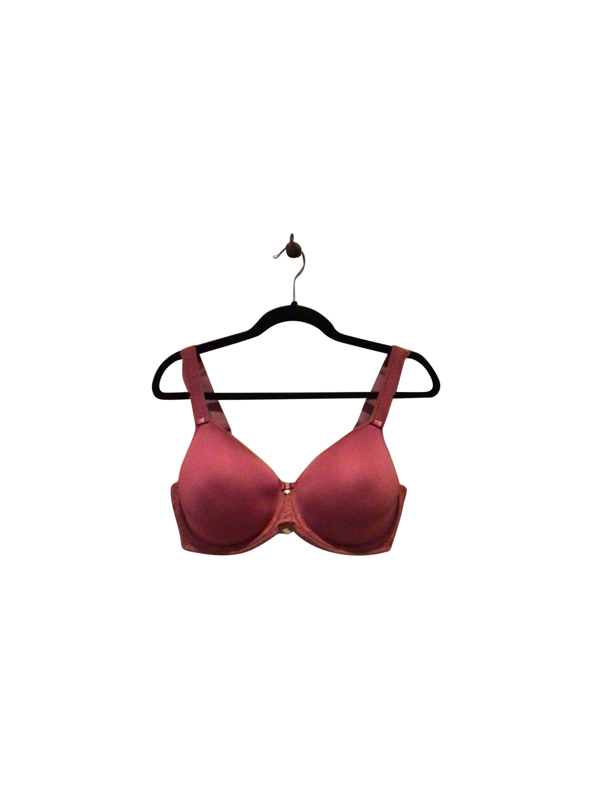 ROSA FAIA Pink Solid Colour Second Hand Bra - Size 36