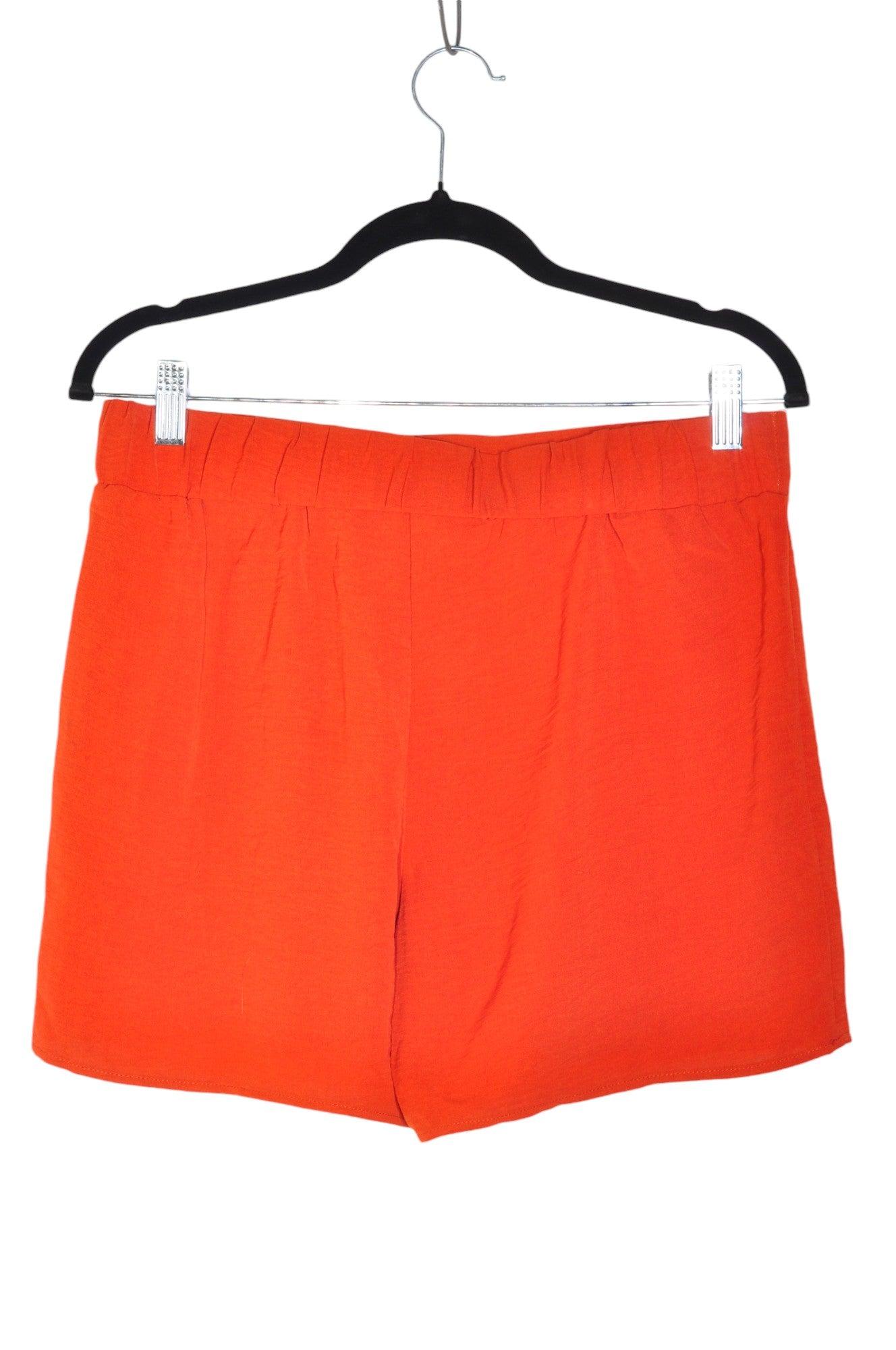 RETROLOGY Women's Stylish Orange Classic Regular-Fit Shorts - Size M