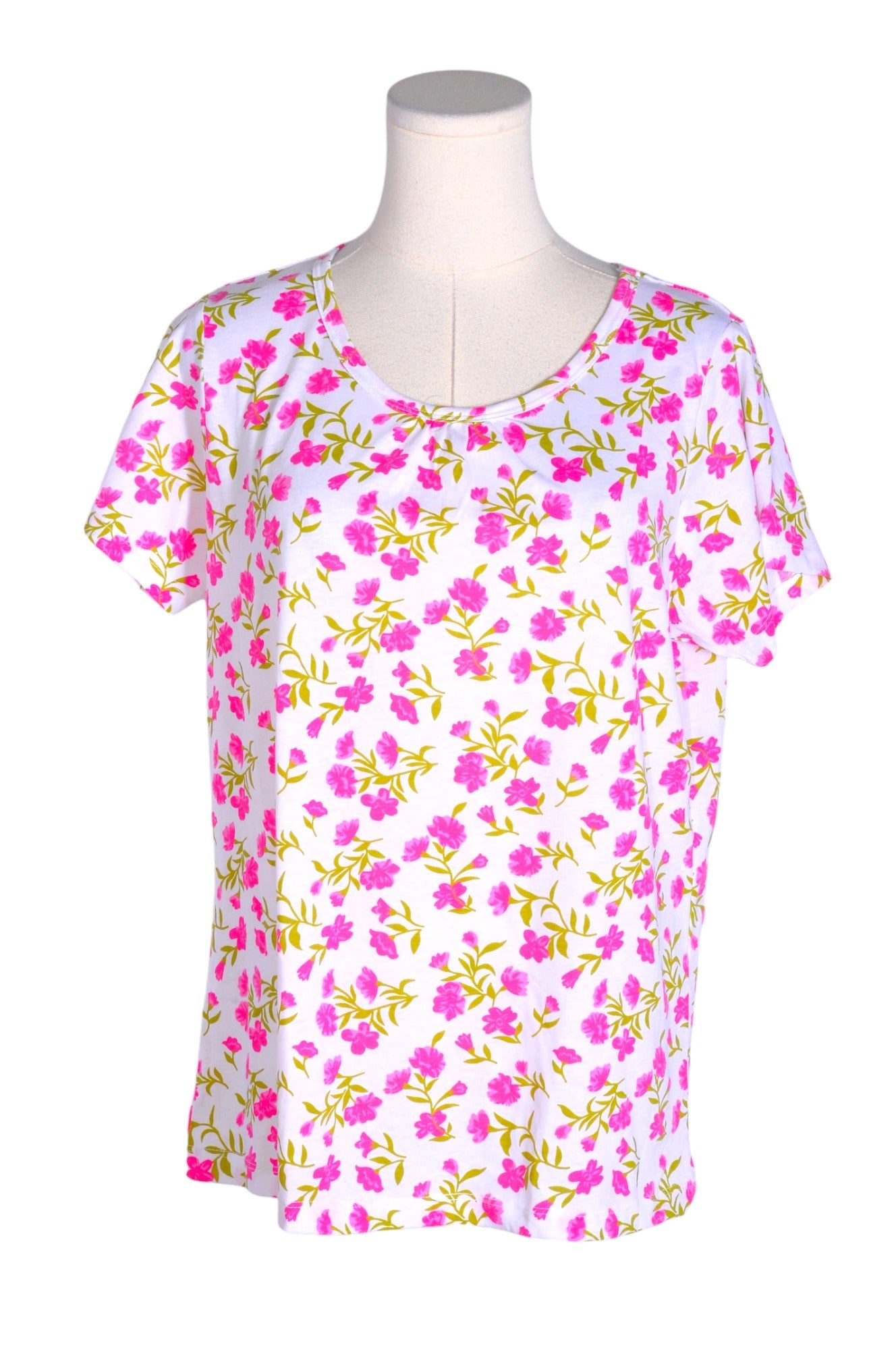 GREEN ANGEL Stylish Pink Regular Fit Women's T-Shirt - Size M
