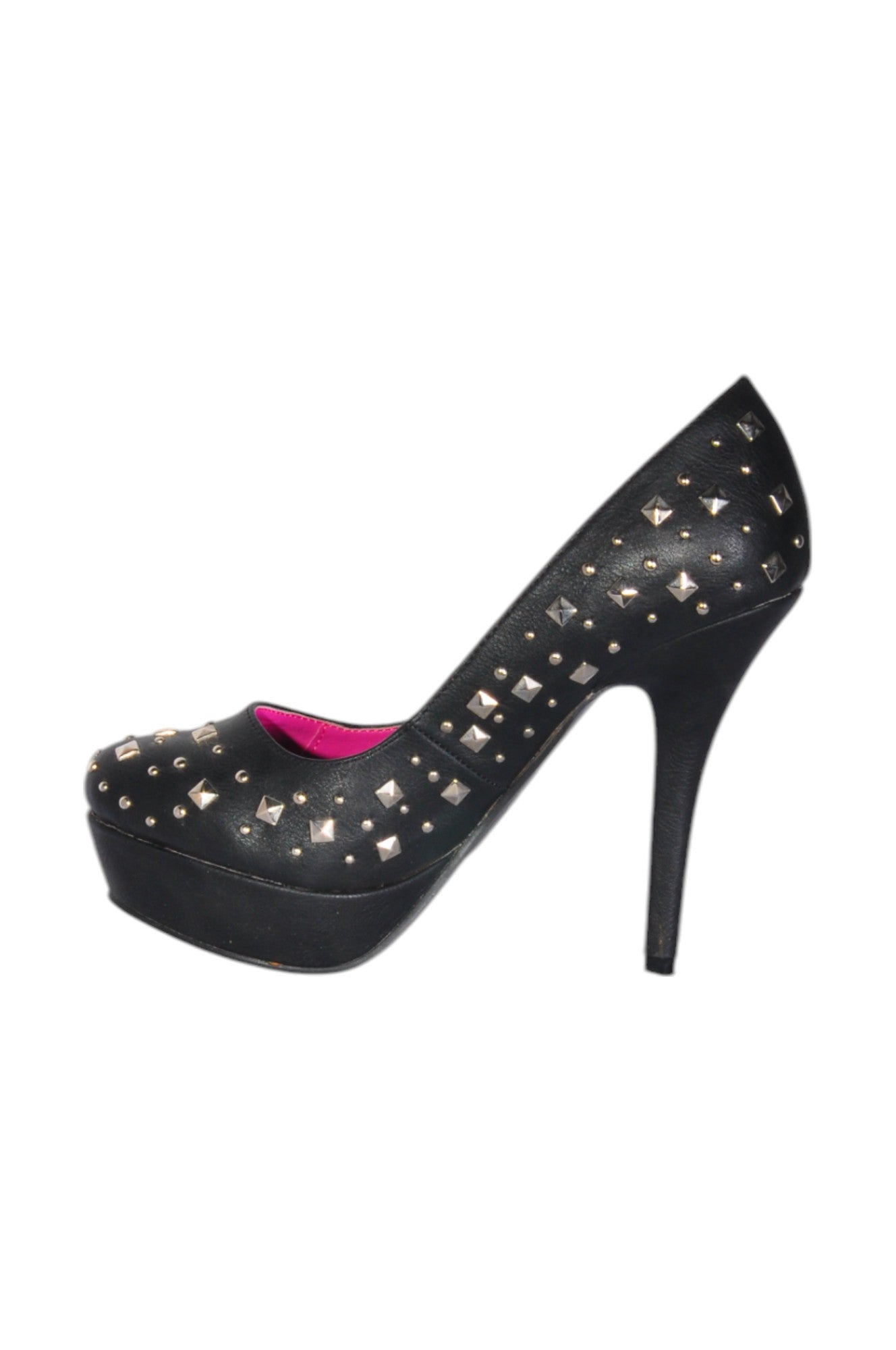 Stylish A.CO Women's Regular Fit Black Heels - Size 8