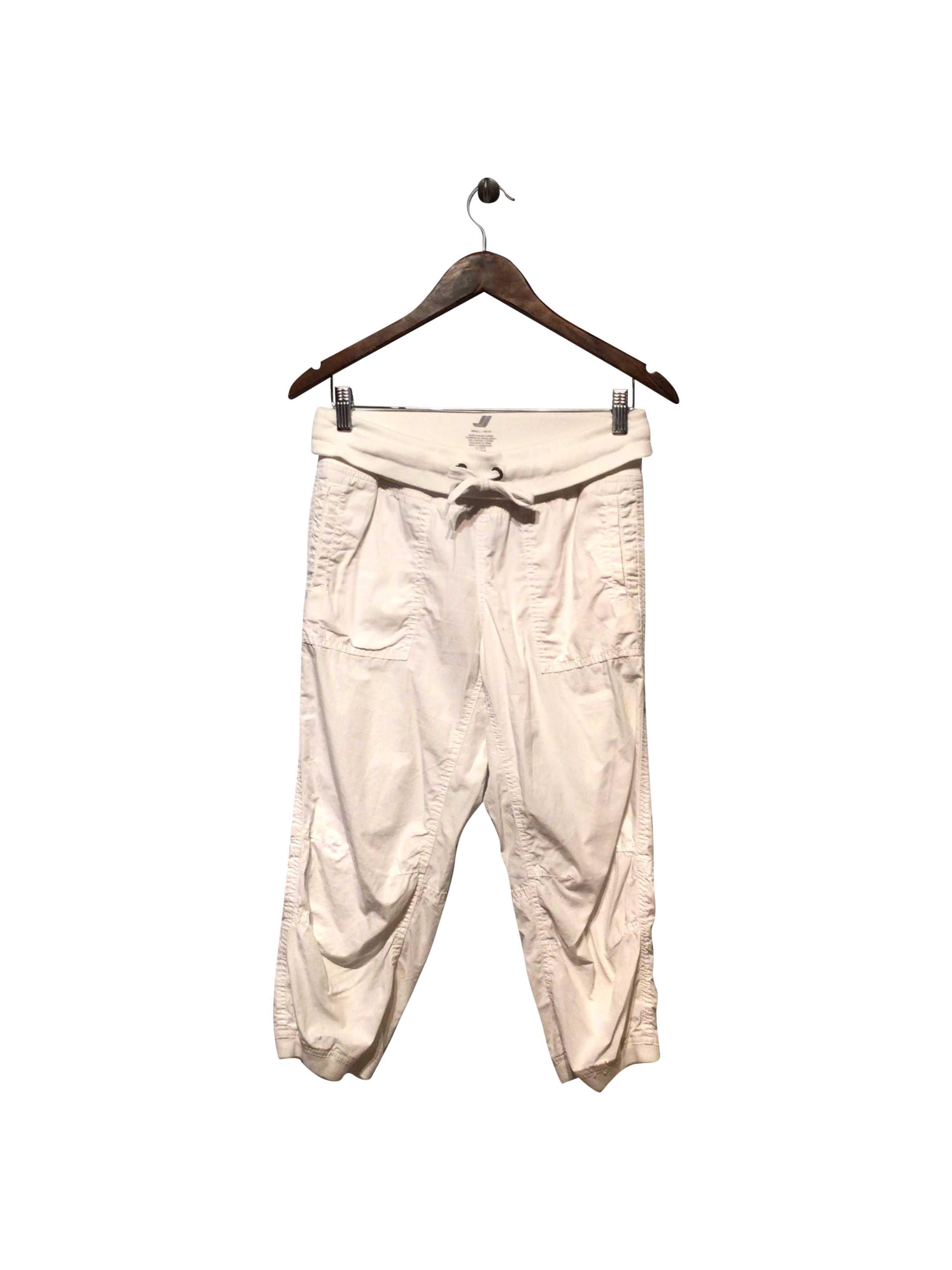 JOE FRESH Classic Regular Fit White Capri Pant - Size S