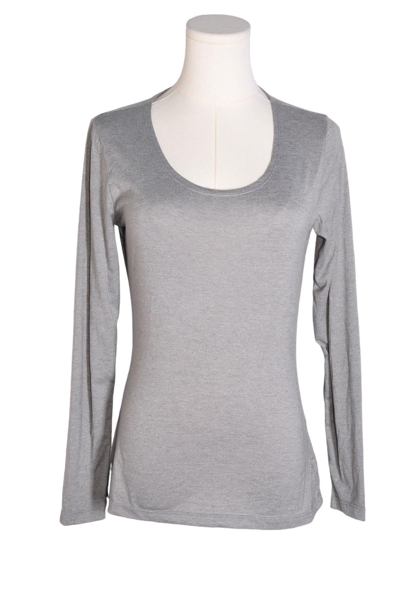 32 HEAT Stylish Women's Gray Regular Fit Long Sleeve T-Shirt - Size M