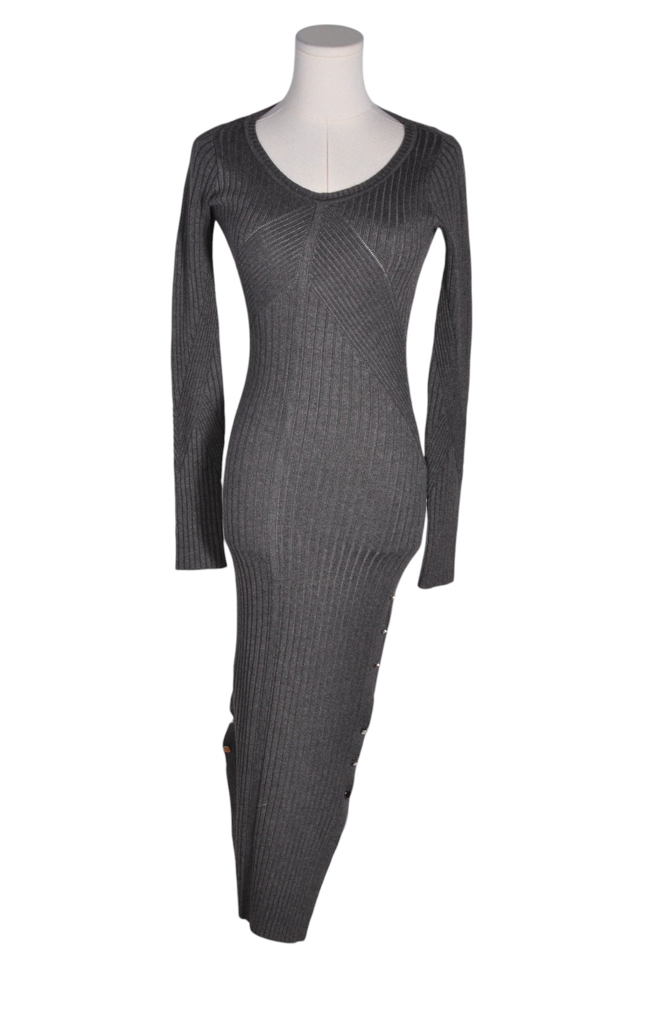 GUESS Women's Stylish Gray Regular Fit Midi Dresses - Size XS
