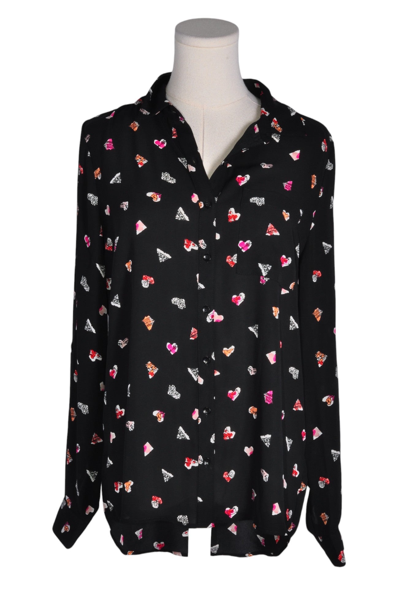 REITMANS Stylish Women's Black Regular-Fit Button Down Tops - Size S