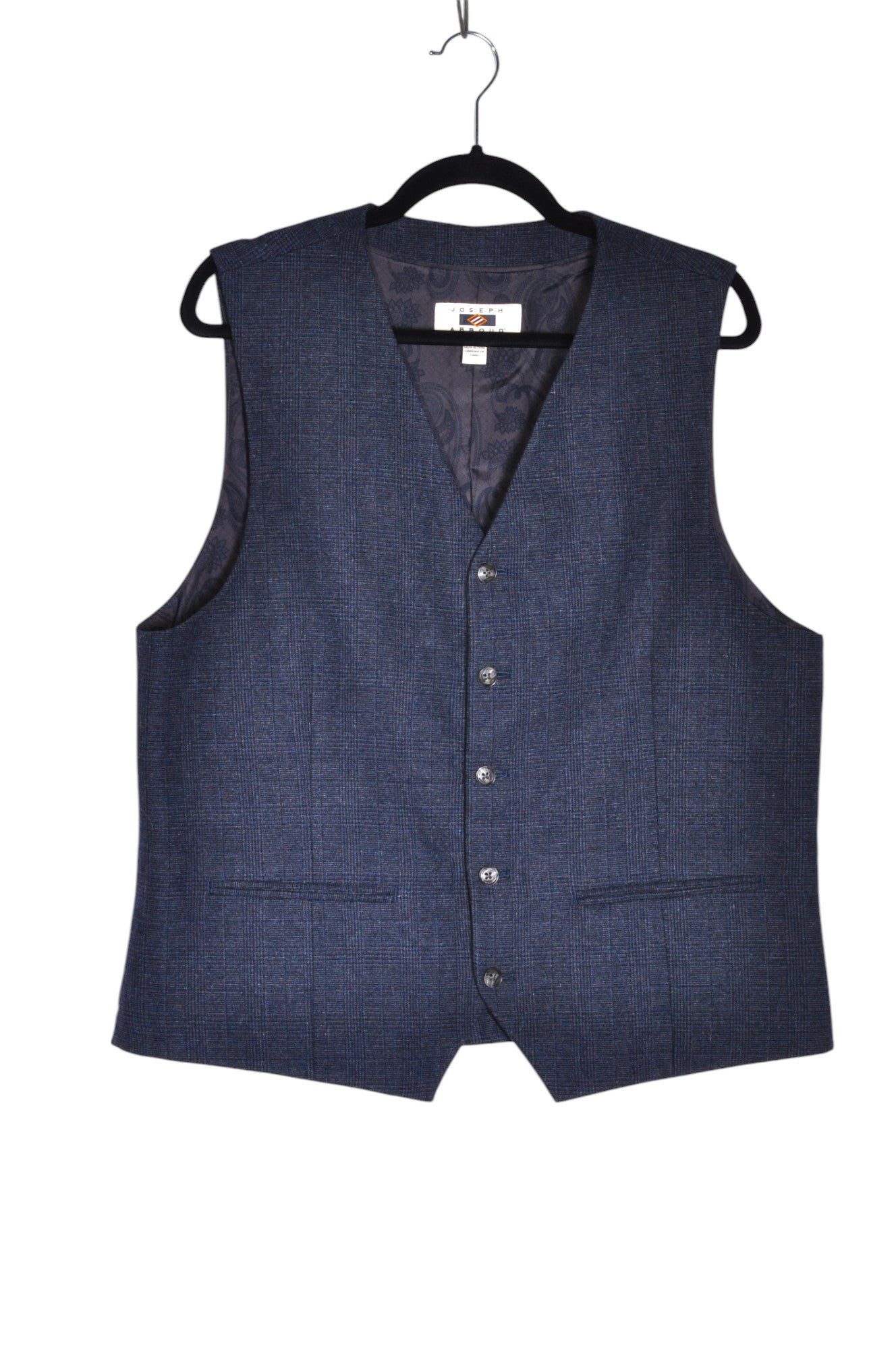 JOSEPH ABBOUD Stylish Men's Regular Fit Blue Vests - Size L
