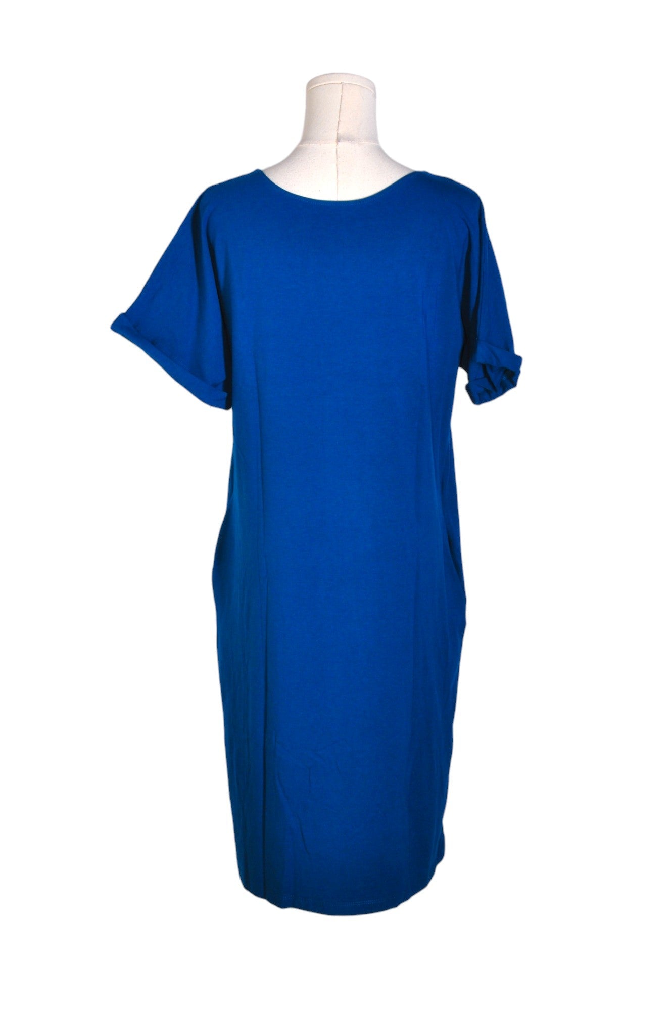 ENCIRCLED Stylish Blue Regular-Fit Women's Shirt Dress - Size M