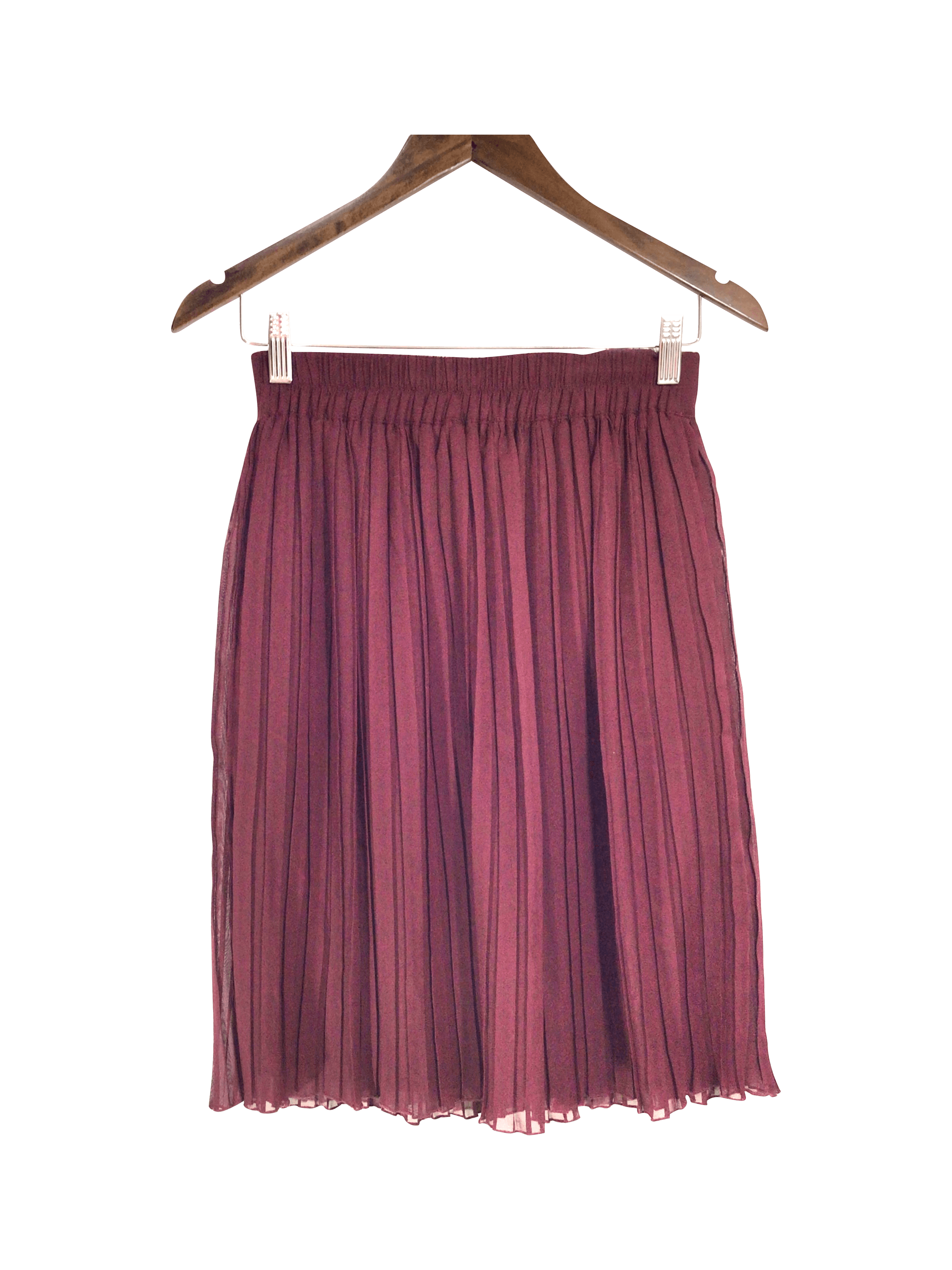 RICKI'S Women's White XS Regular-Fit Casual Knee-Length Second-Hand Skirt