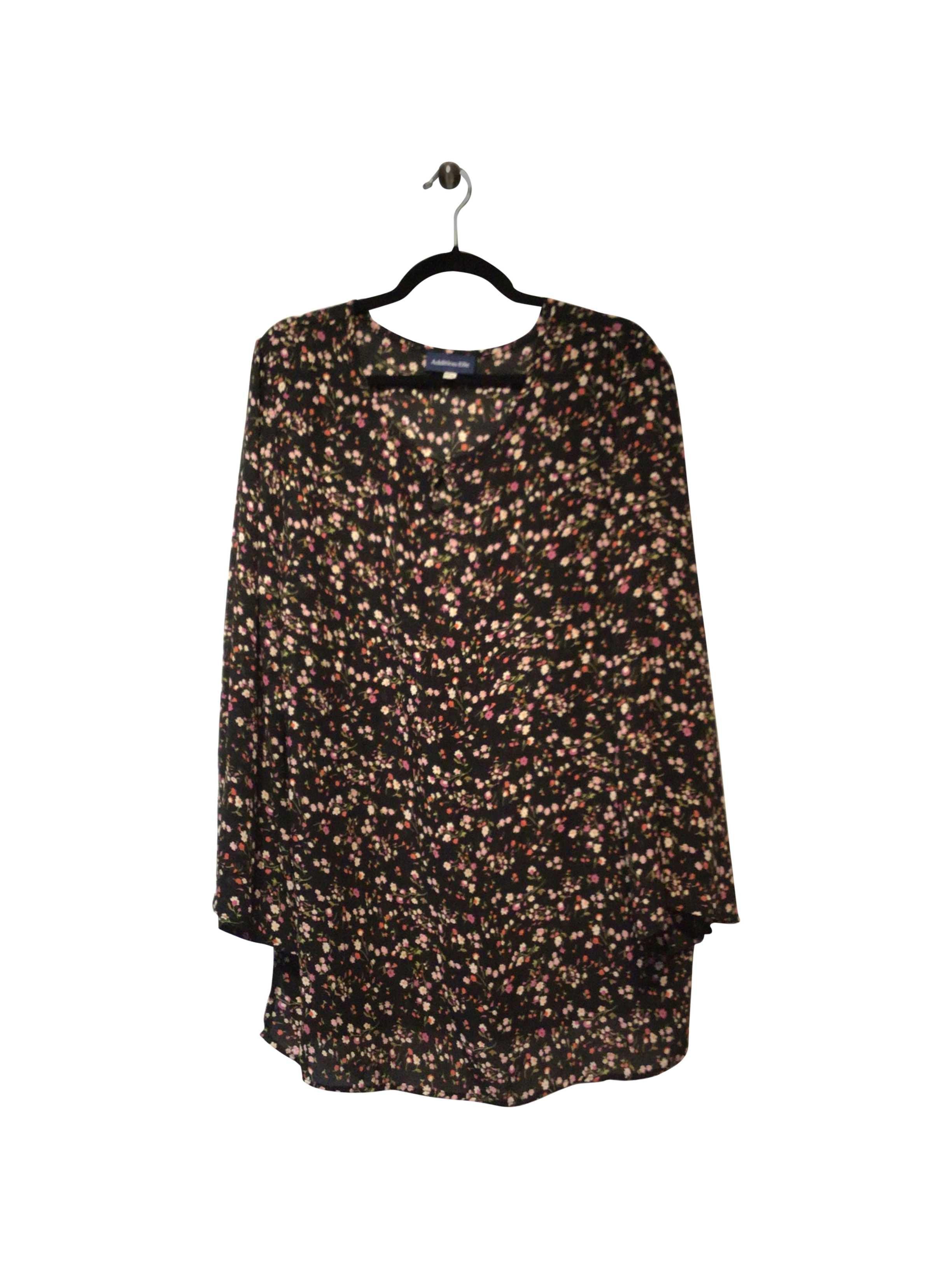 ADDITION ELLE Stylish Regular Fit Black Midi Dress - Size 8