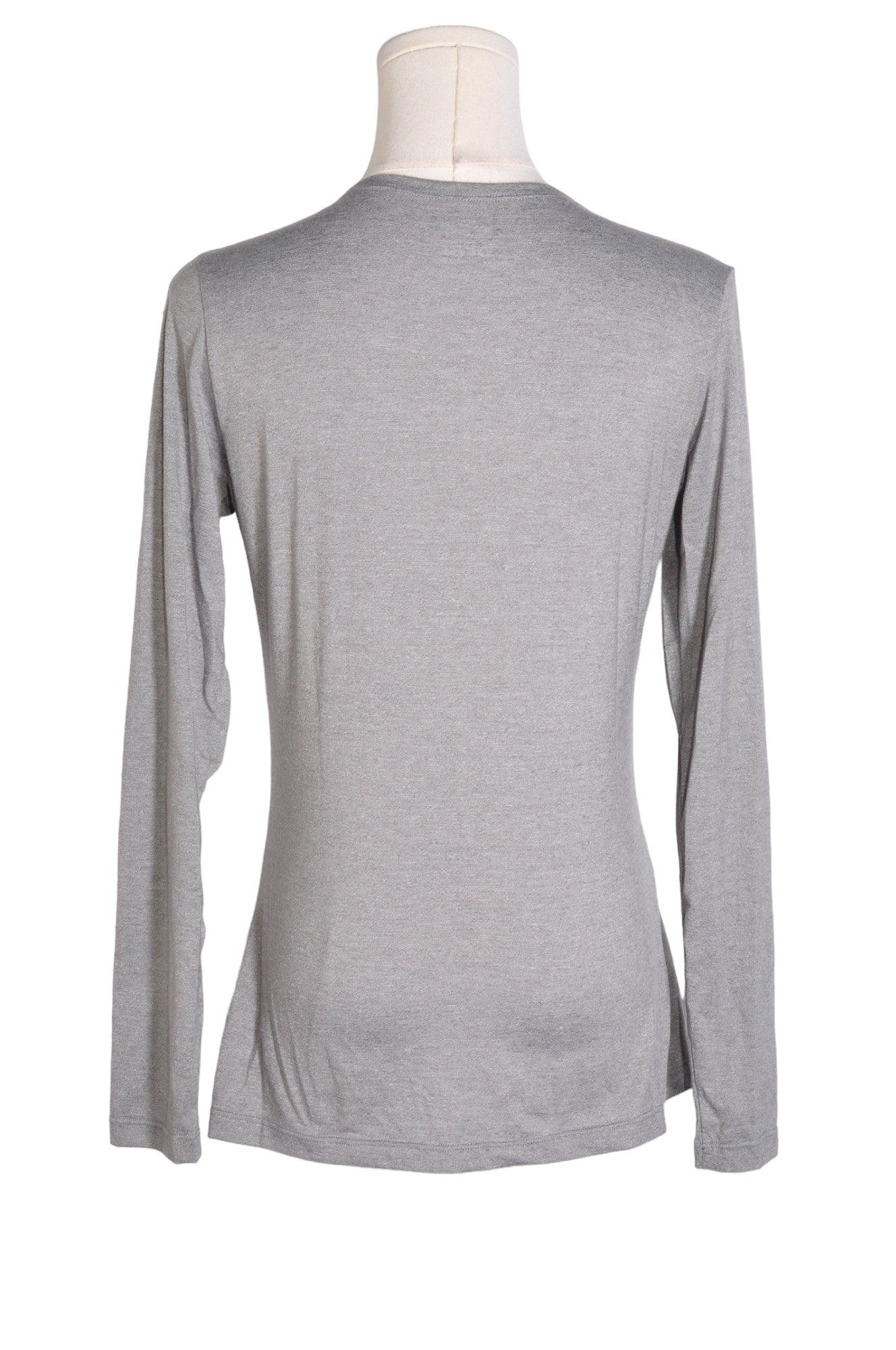 32 HEAT Stylish Women's Gray Regular Fit Long Sleeve T-Shirt - Size M