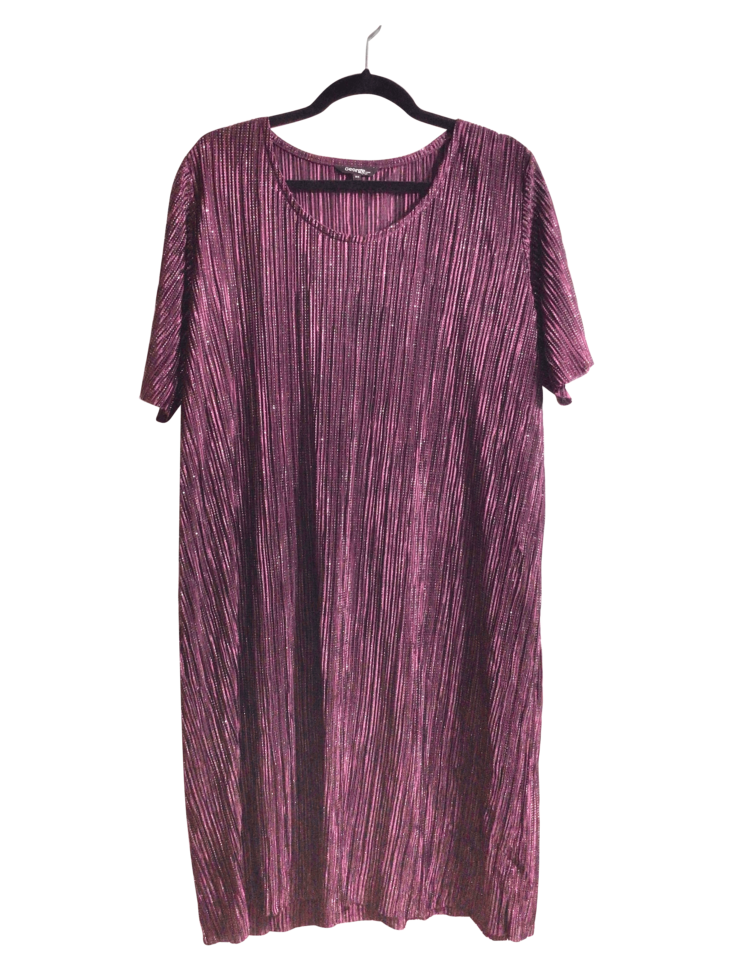 GEORGE Women's Stunning Purple Regular Fit Midi Dresses - Size 2X