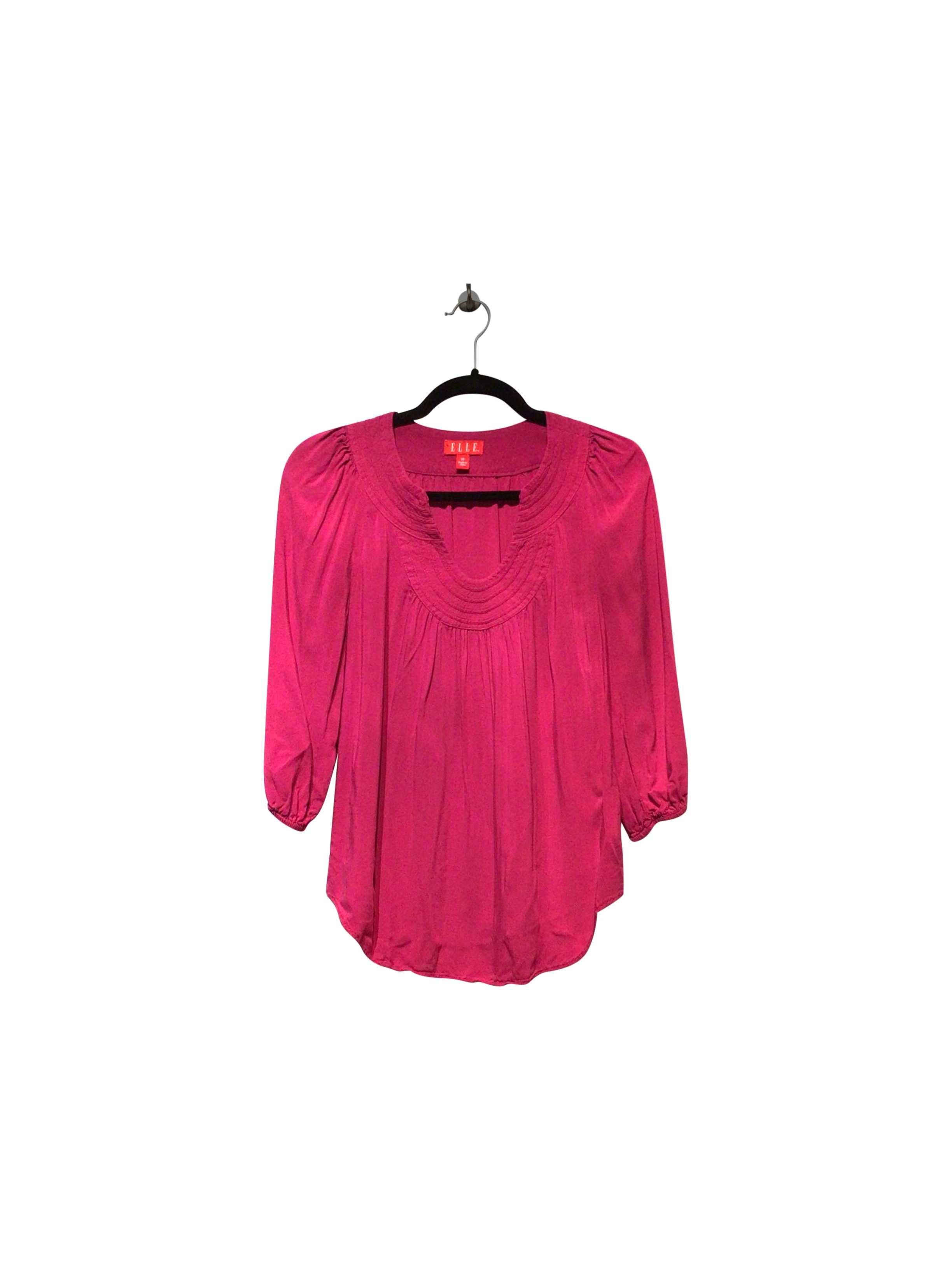 ELLE Fashionable Regular Fit Pink Blouse - XS