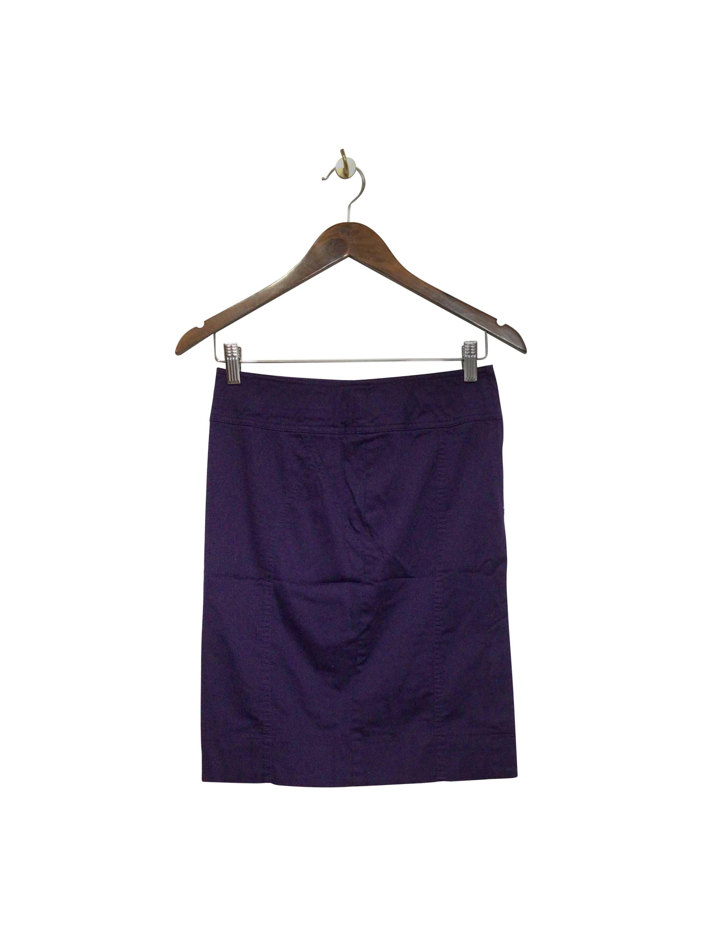 H&M Second Hand Regular Fit Knee-Length Purple Skirt - Size 4
