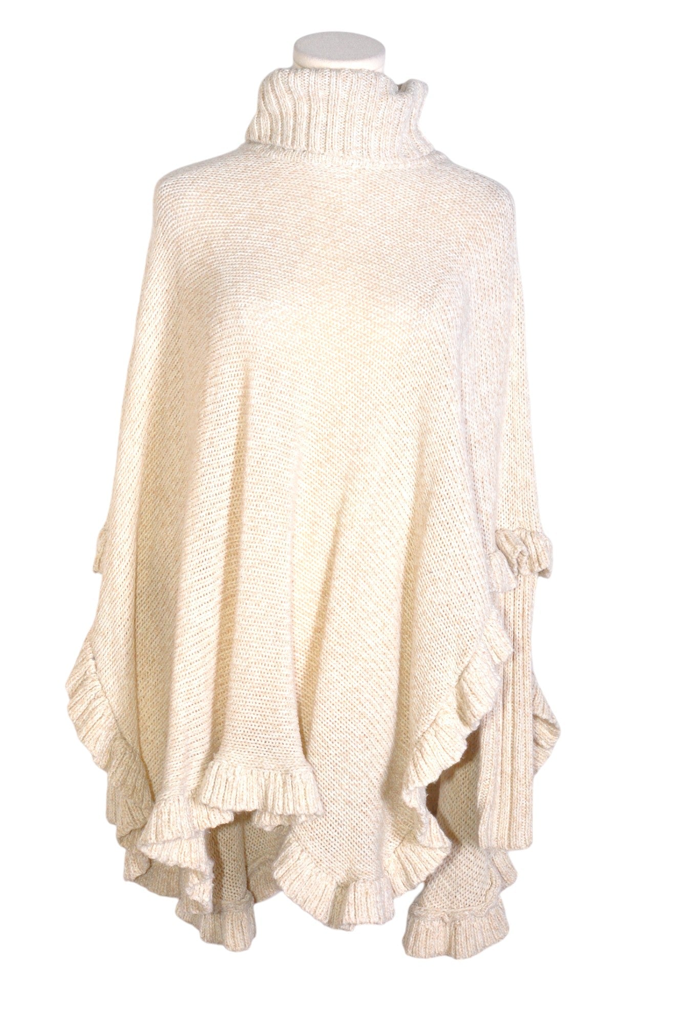ARDENE Stylish Women's Beige Turtleneck Regular-Fit Tops - Size S