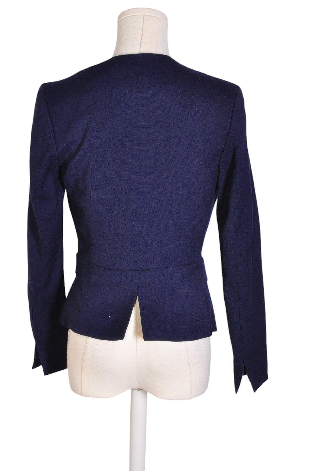H&M Second - Hand Regular Fit Blue Blazers - Size 4