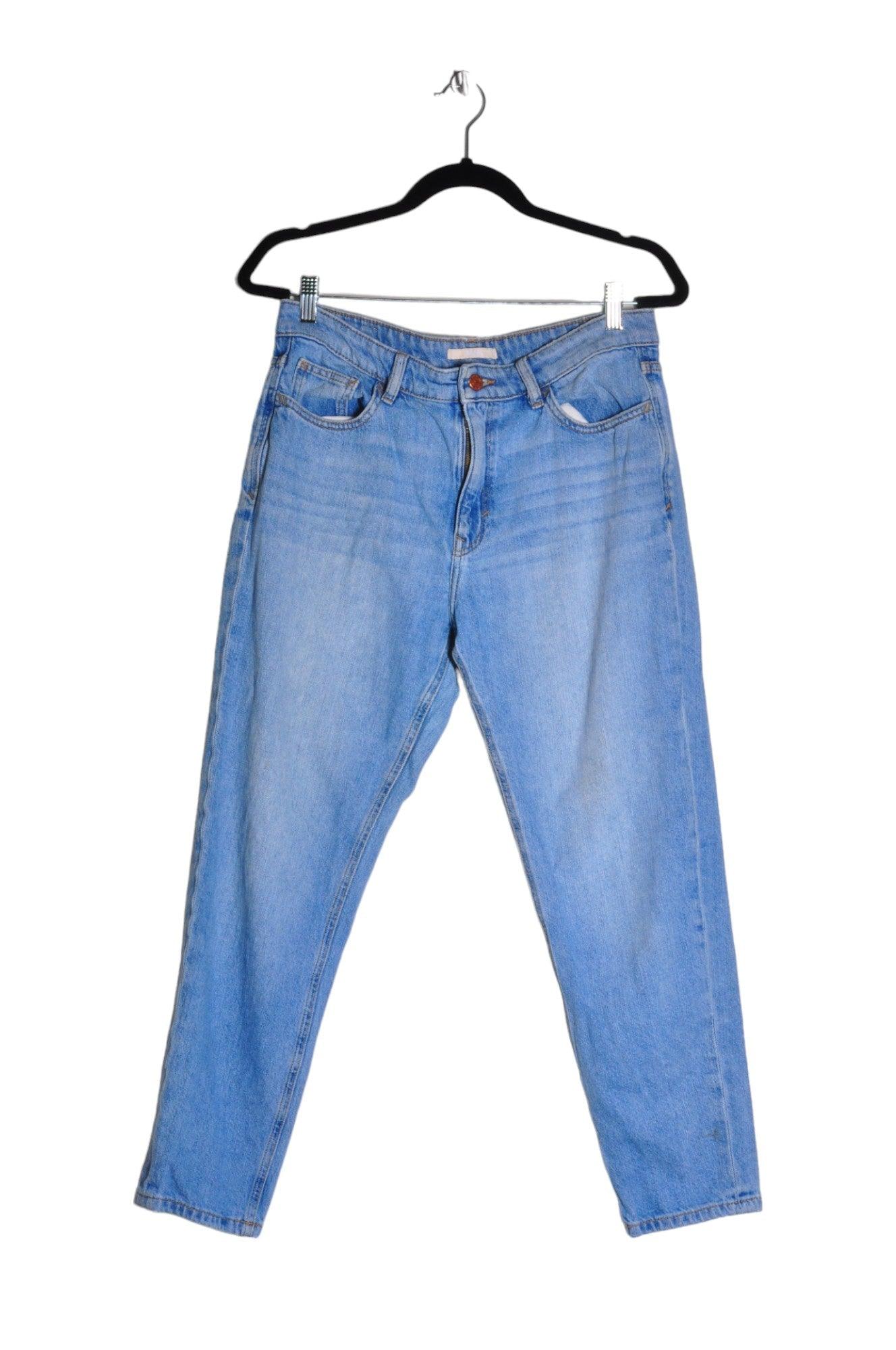 ESPRIT Stylish Women's Blue Regular-Fit Straight-Legged Jeans - Size 30x28