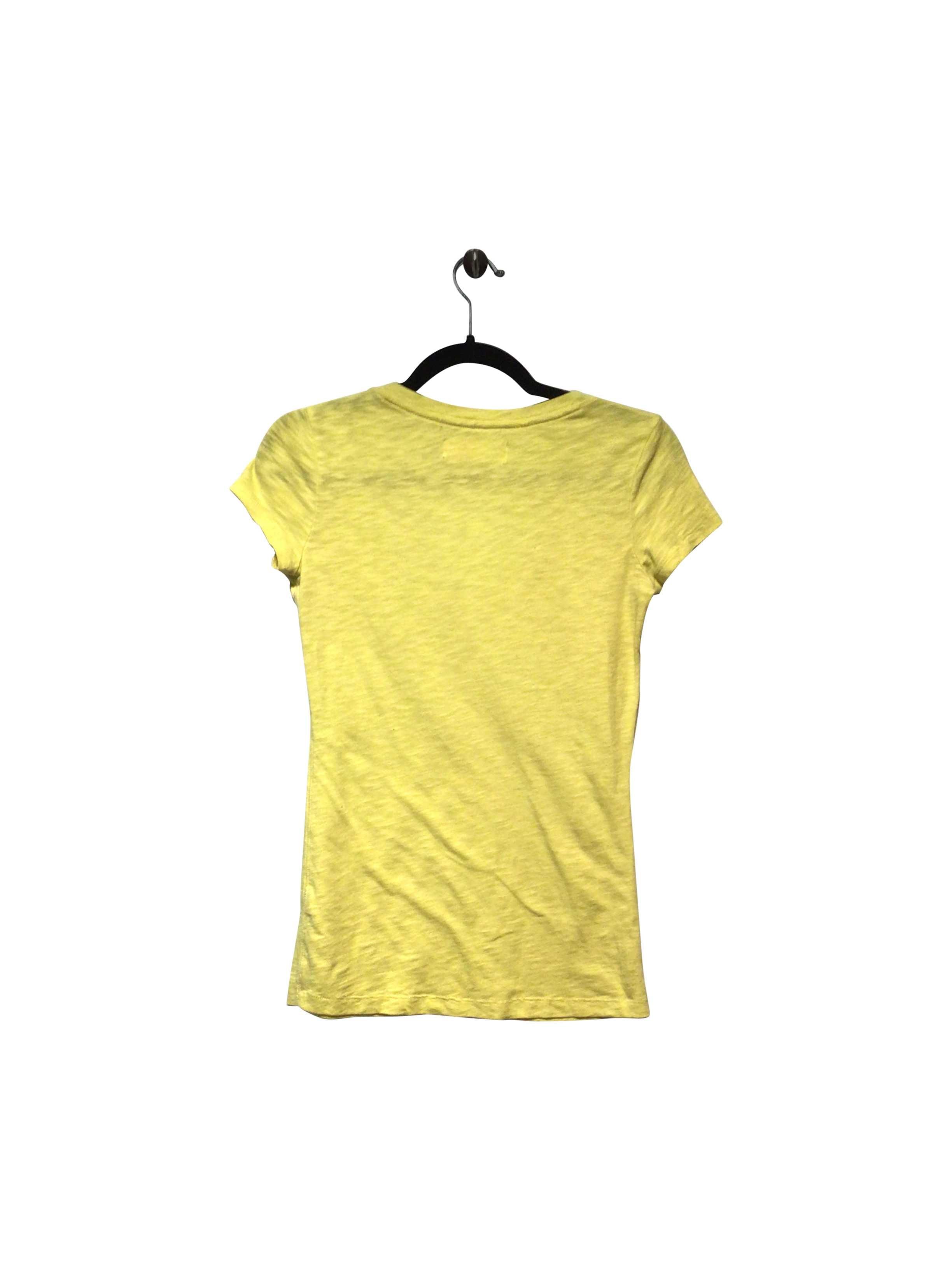 GRG DENIM Stylish Regular Fit Yellow T-shirt - Size S