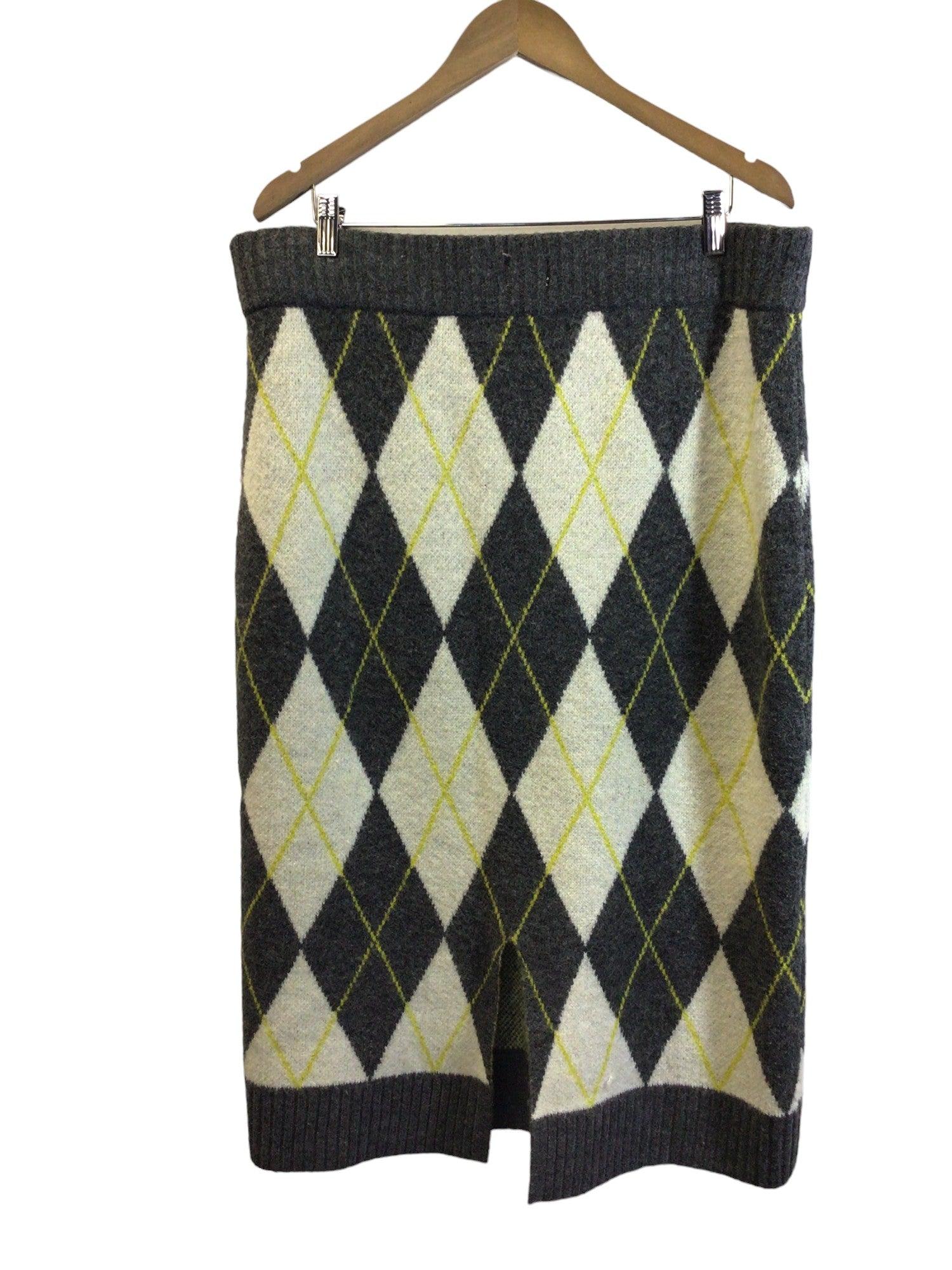 H&M Women's Stylish Gray Regular Fit Casual Skirts - XL