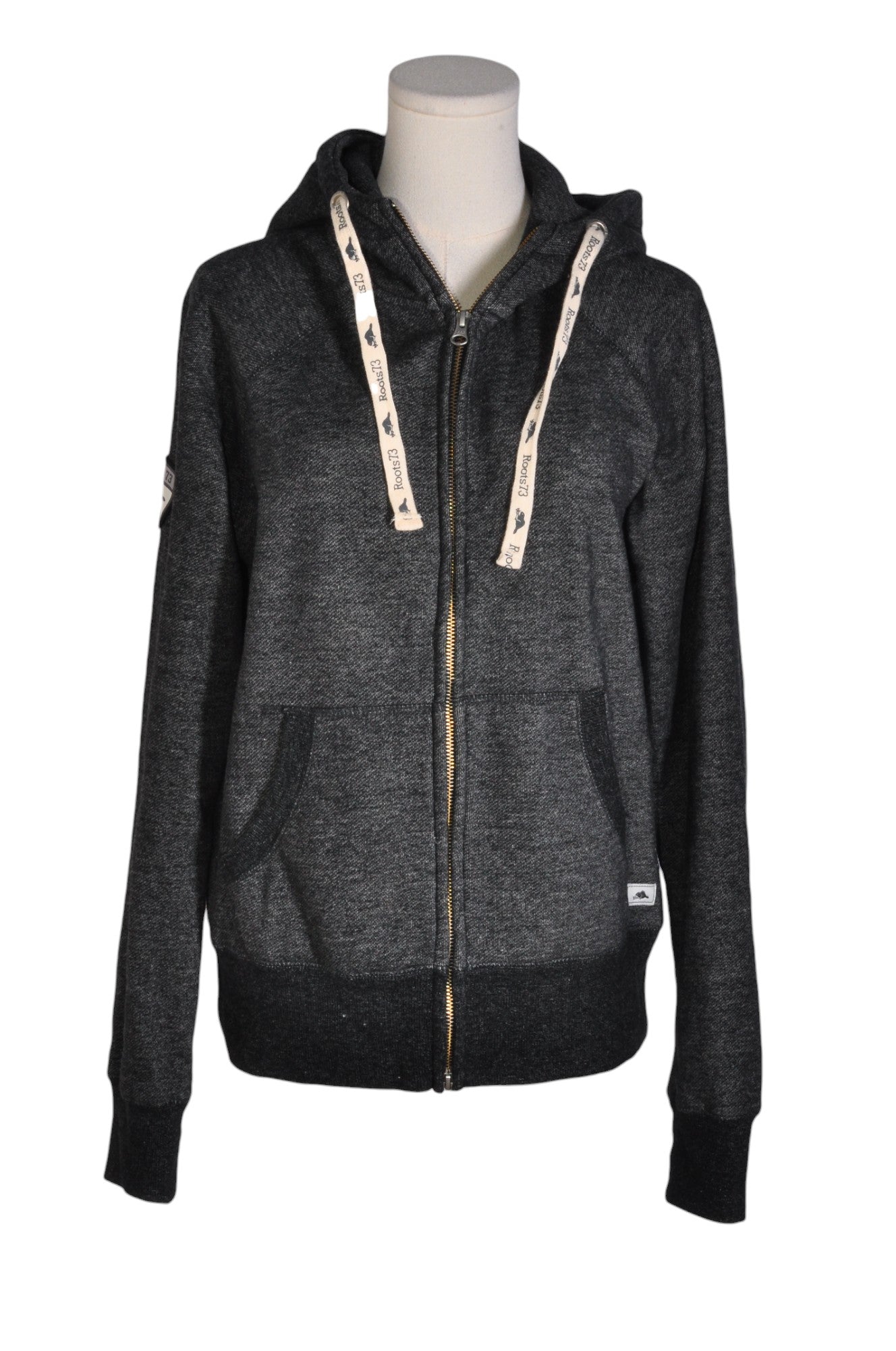 ROOTS Stylish Women's Gray Regular-fit Sweatshirt - Size L