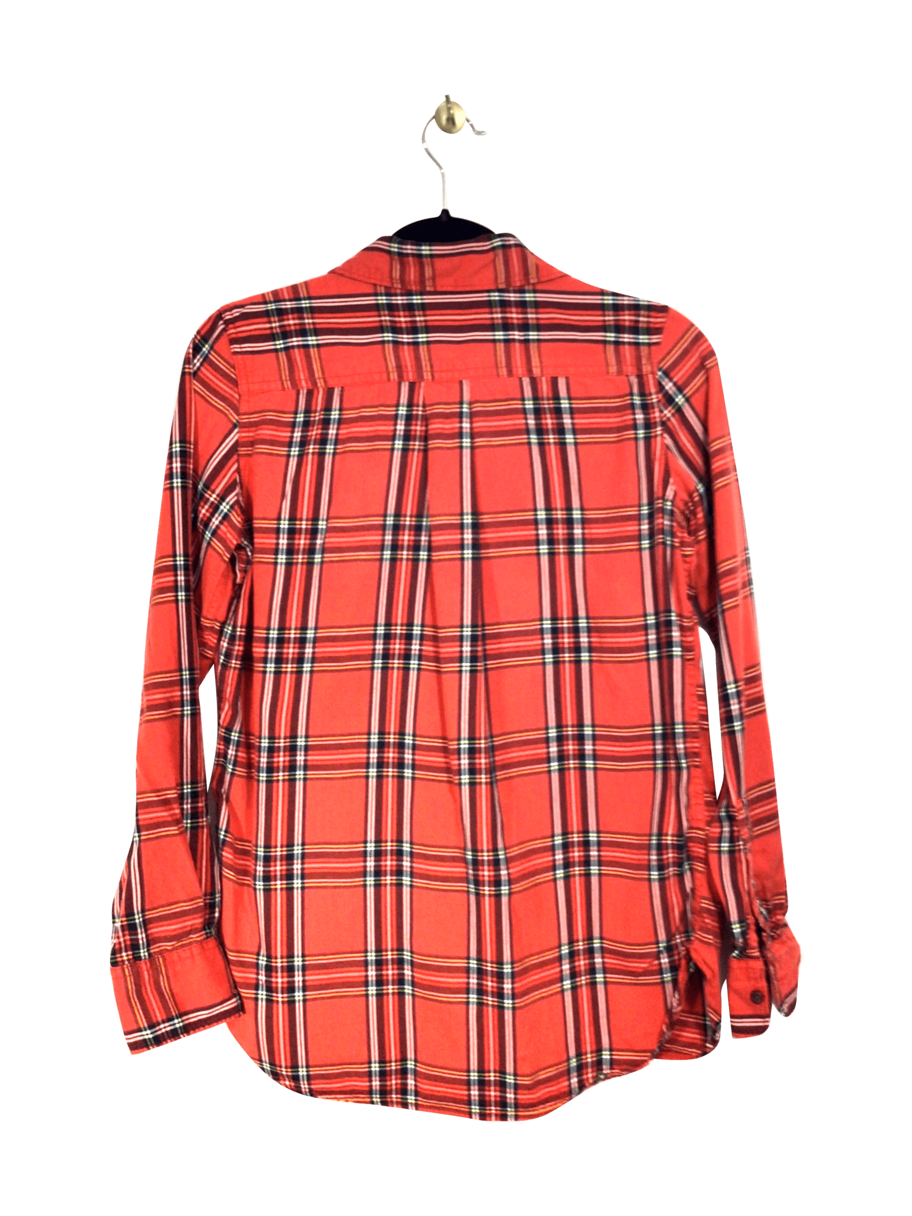 JOE FRESH Stylish Orange Regular-fit Button-down Top - XS