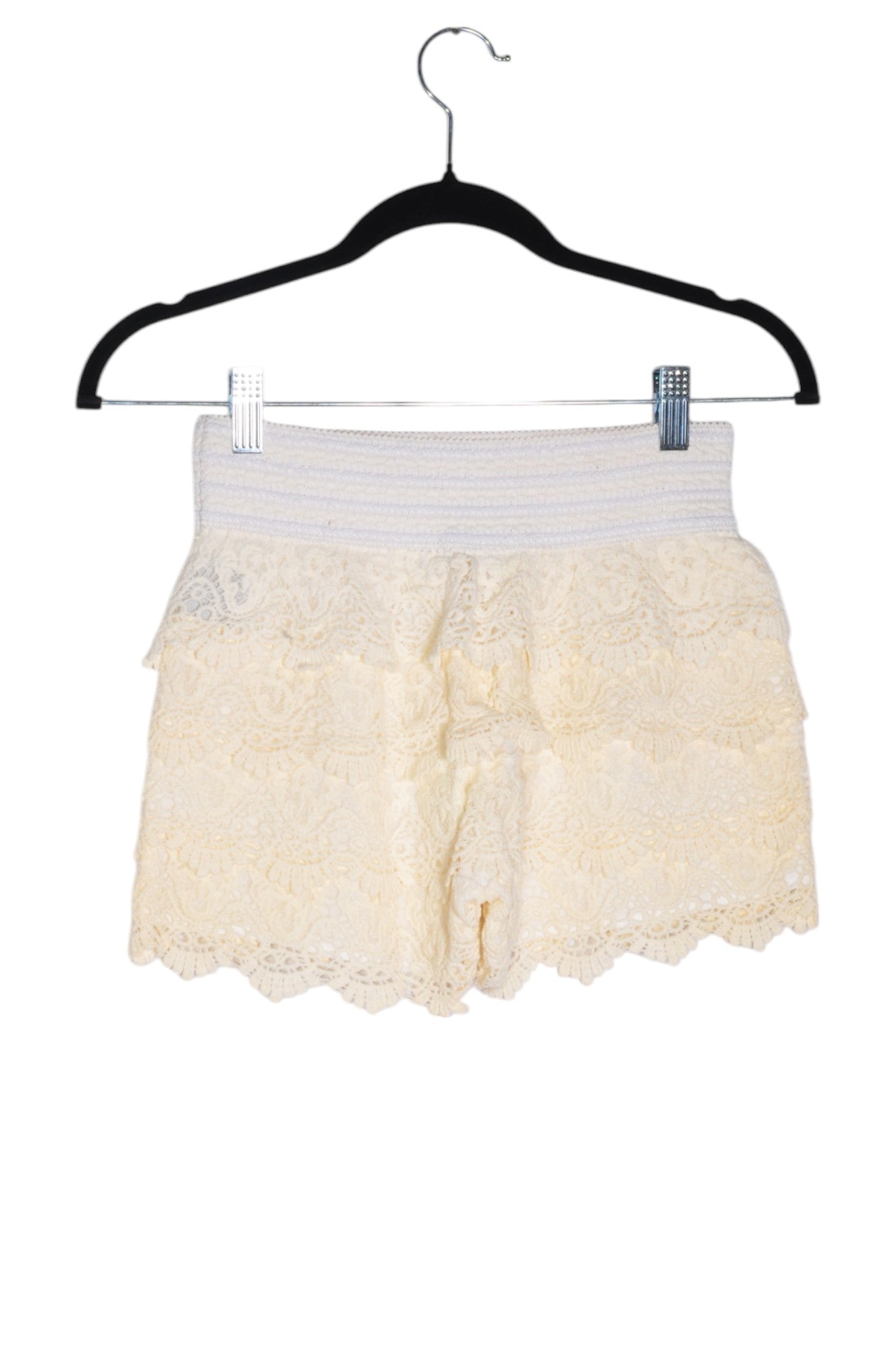 EXIST Women's Stylish Classic White Regular Fit Shorts - Size M
