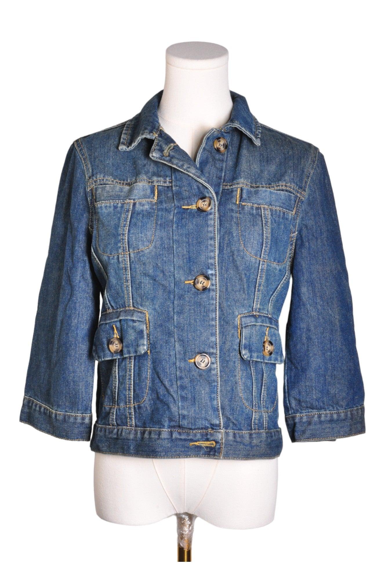 JESSICA Stylish Women's Blue Regular Fit Denim Jacket - Size 4