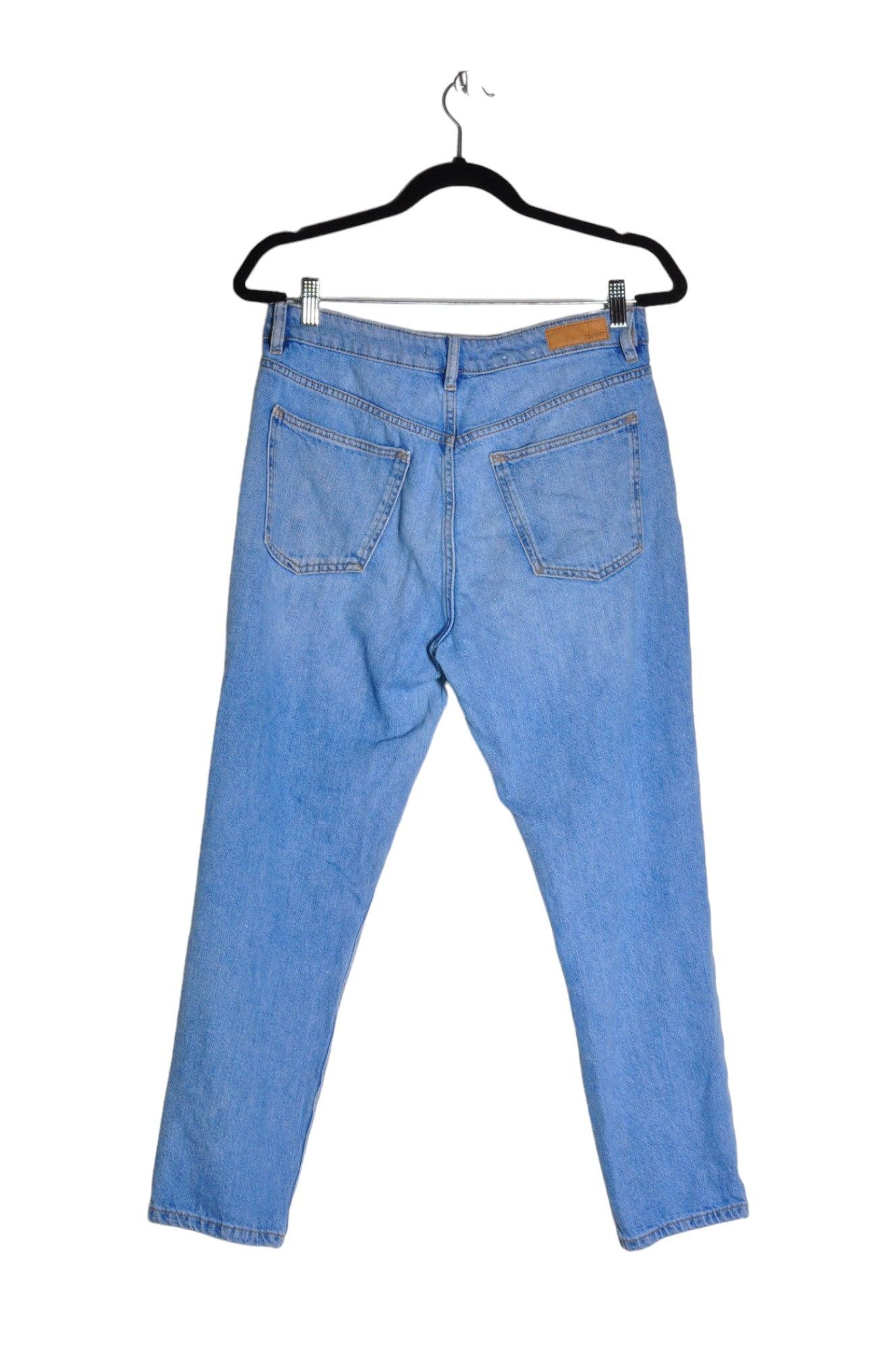 ESPRIT Stylish Women's Blue Regular-Fit Straight-Legged Jeans - Size 30x28