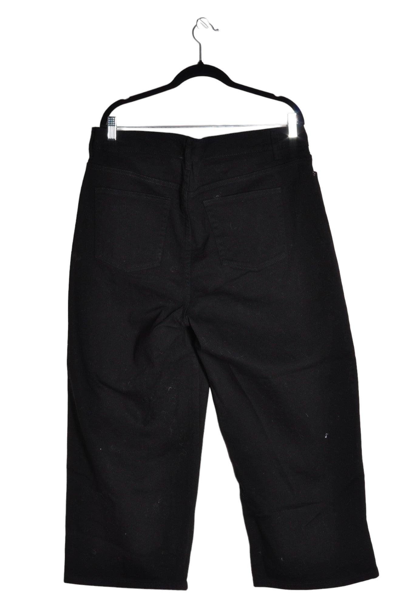 JOE FRESH Stylish Women's Black Regular-Fit Straight-Legged Jeans - Size 16