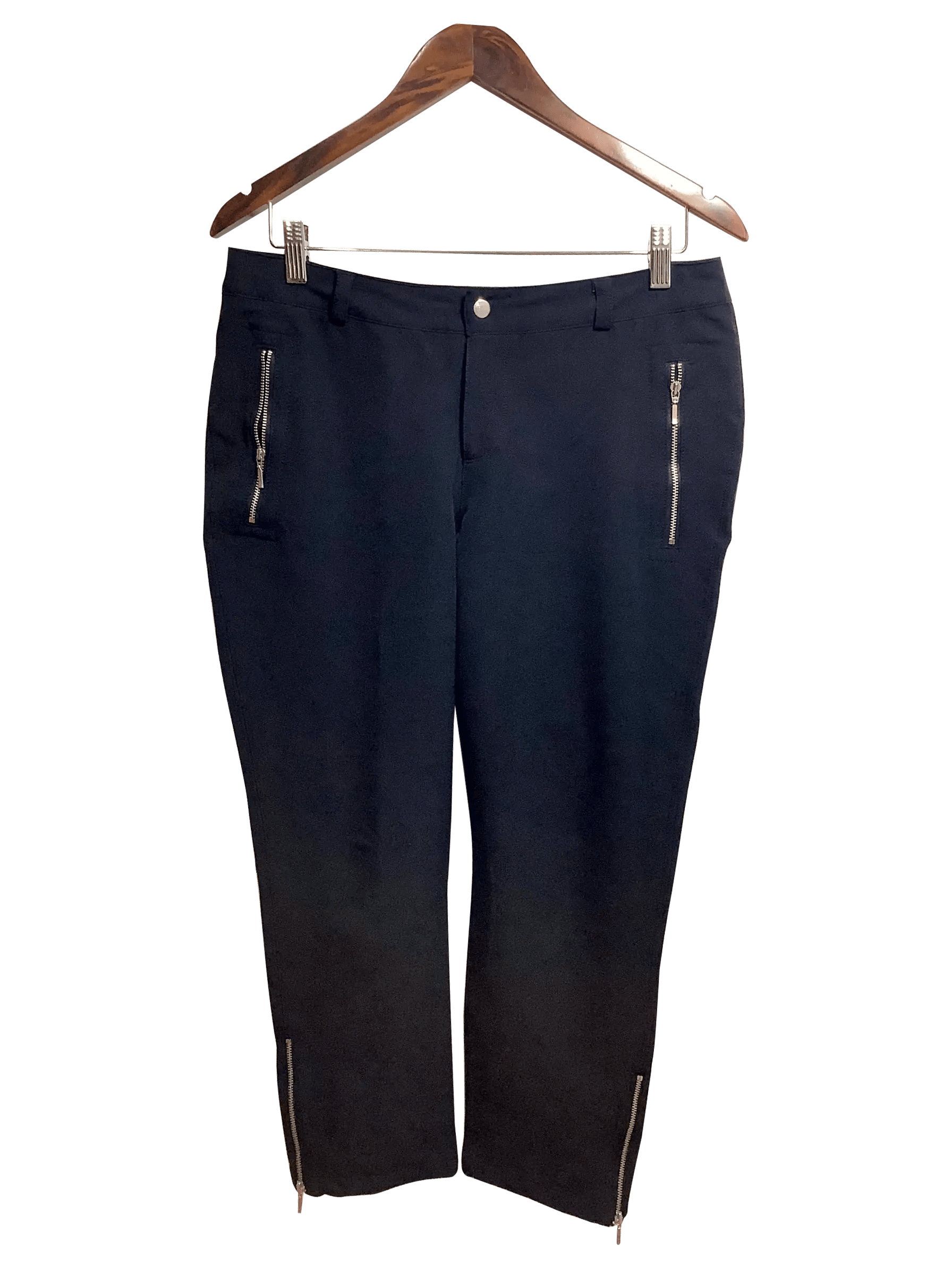 ROOTS Stylish Regular Fit Black Pant - Size 10