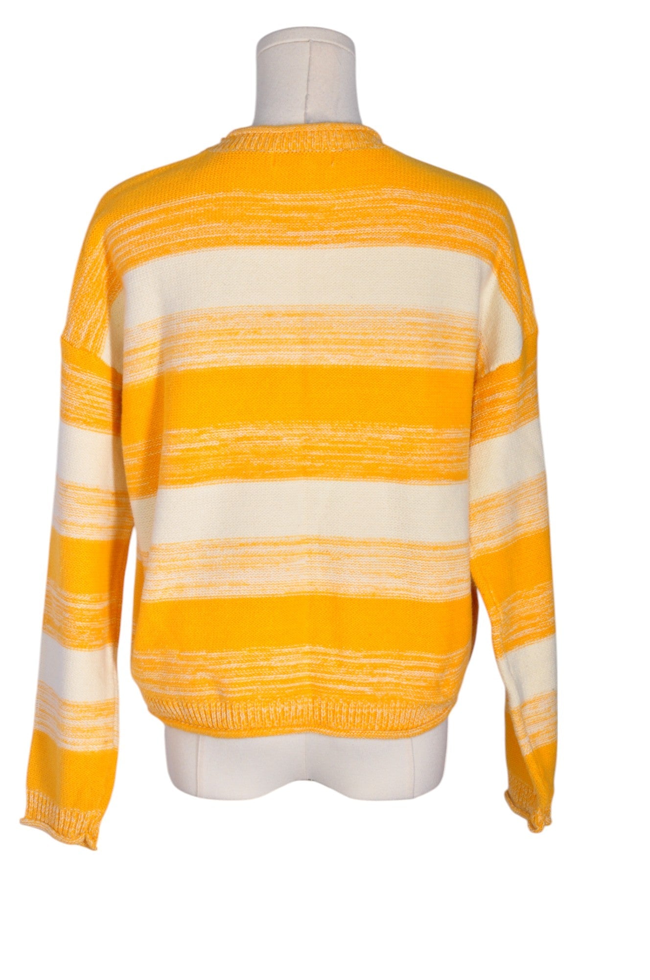 JOE FRESH Stylish Women's Orange Regular-Fit Sweater - Size M