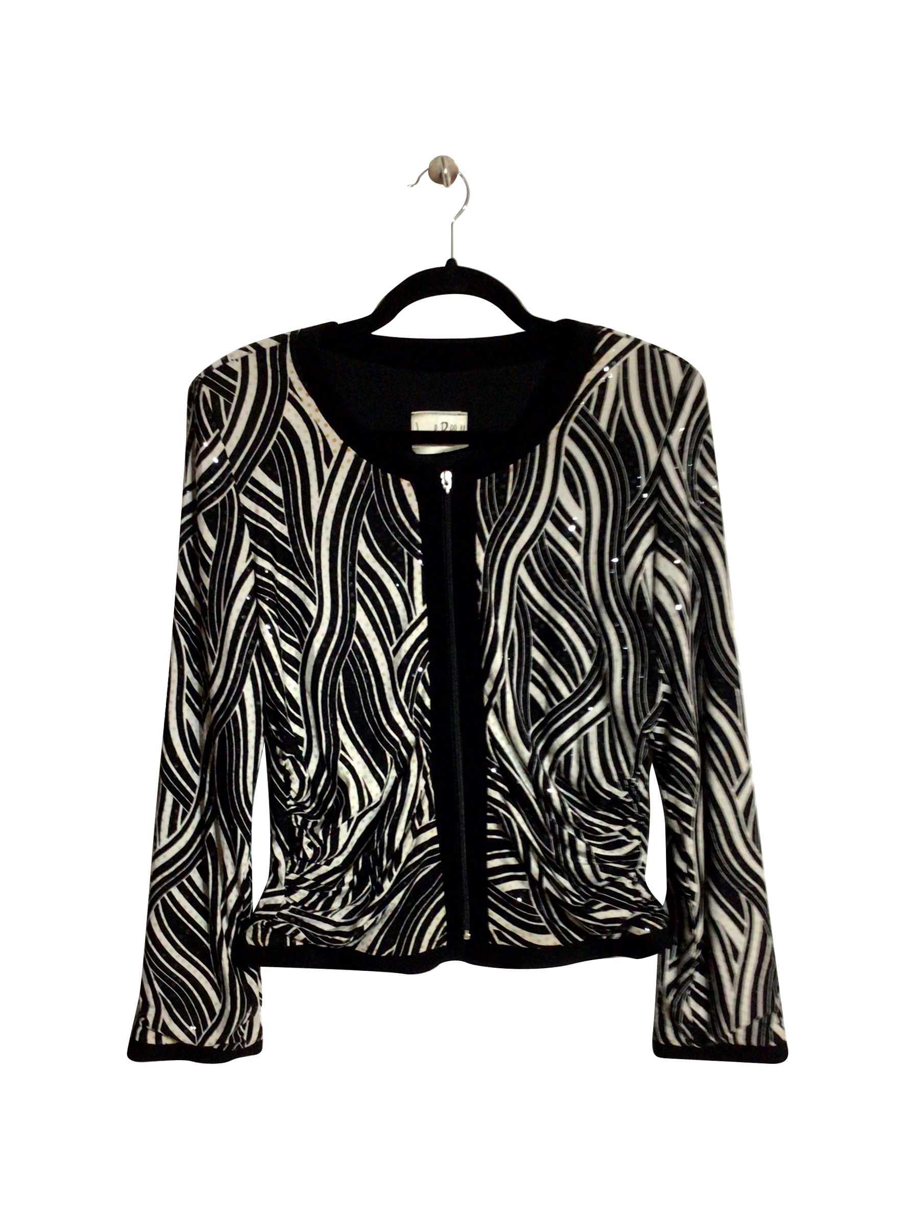 JOSEPH RIBKOFF Stylish Regular Fit Black Blouse - Size M