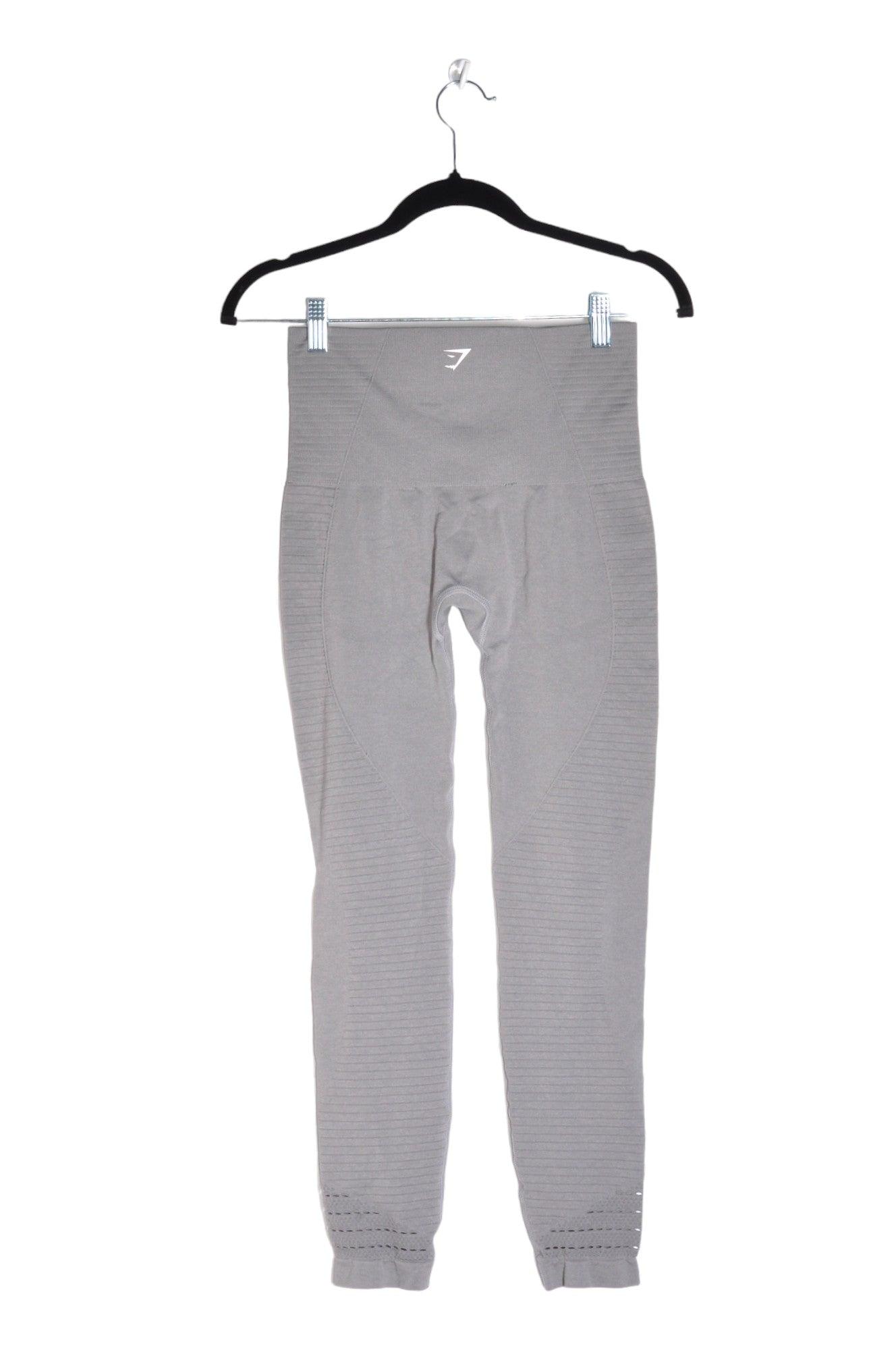 GYMSHARK Stylish Women's Gray Regular-Fit Activewear Leggings - Size S