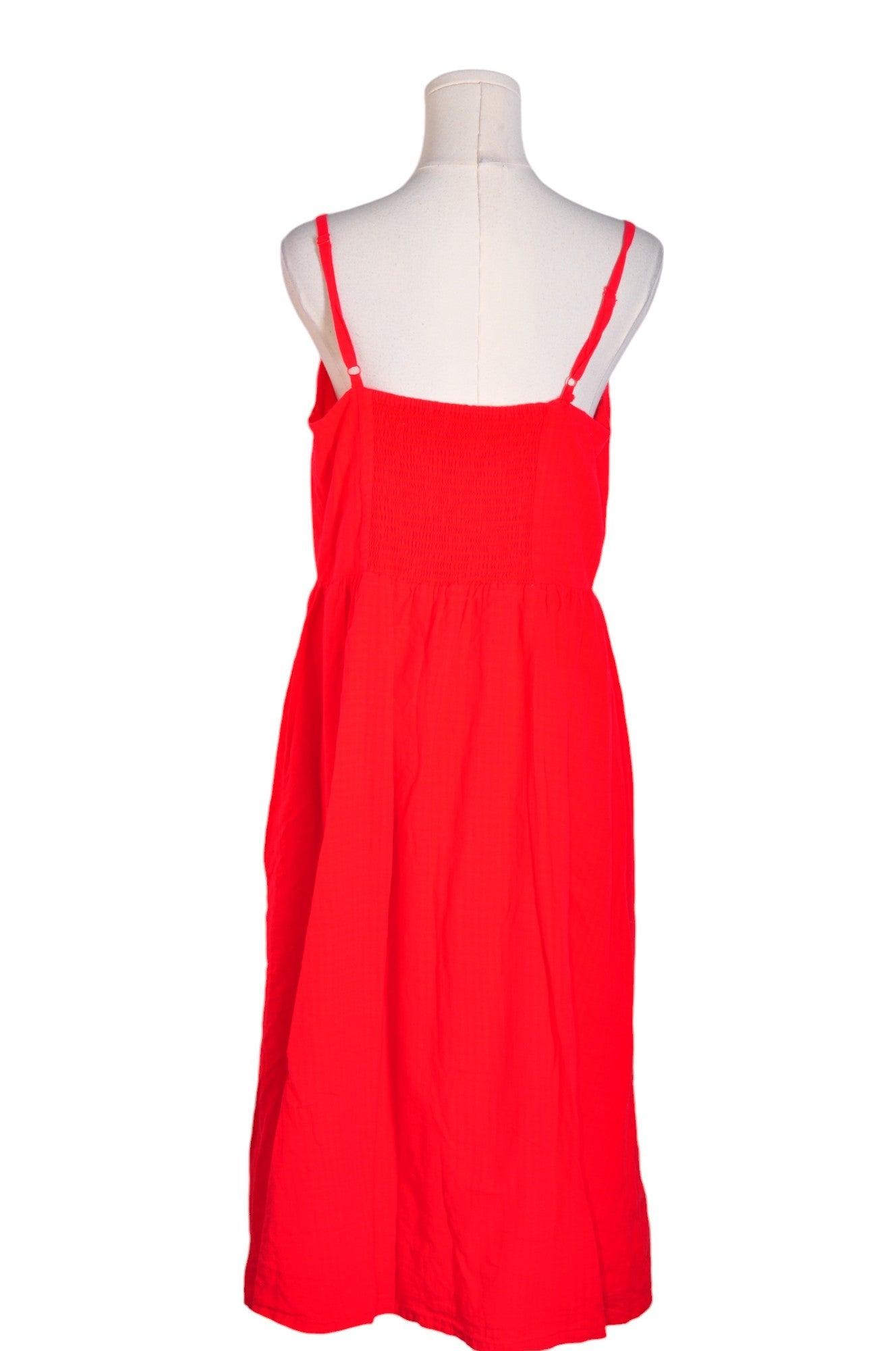 Stylish REITMANS Second - Hand Women's Red Maxi Dress in Regular Fit, Size L
